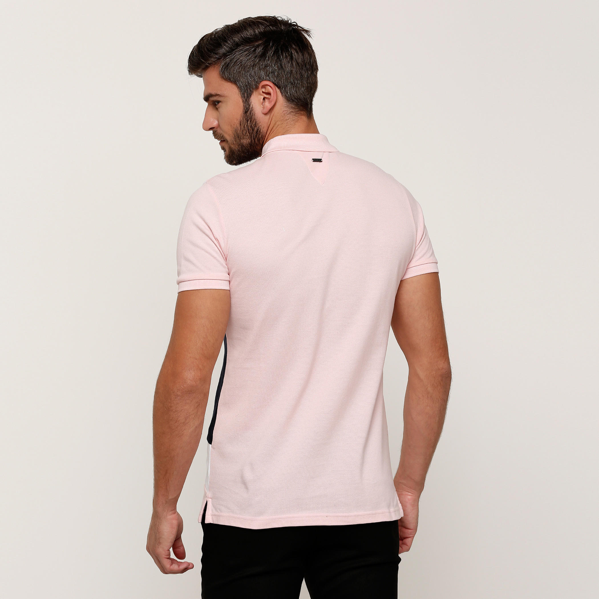 تيشيرت بأكمام قصيرة وياقة بولو وطبعات من لوم-men-clothing-tshirtsandpolos-polos-image-2