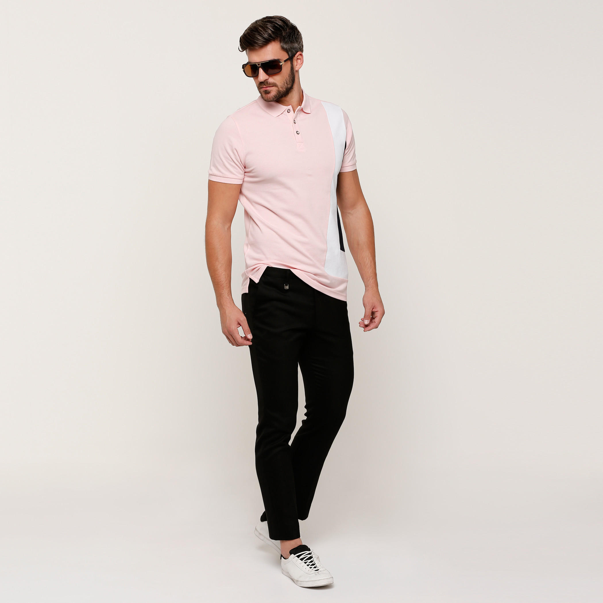 تيشيرت بأكمام قصيرة وياقة بولو وطبعات من لوم-men-clothing-tshirtsandpolos-polos-image-5