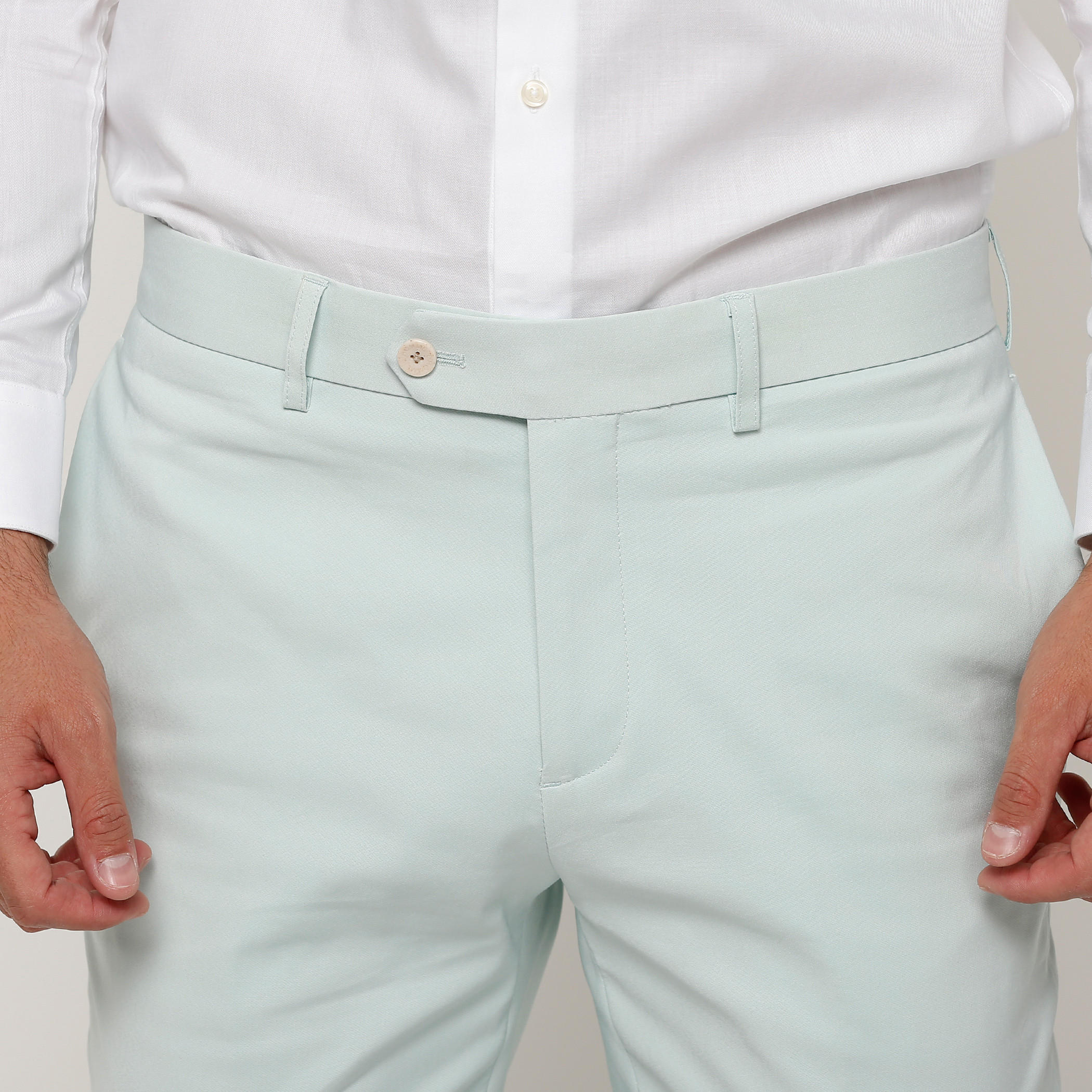 L'Homme Full Length Chinos with Button Closure and Pocket Detail-men-clothing-bottoms-trousersandchinos-trousers-image-4