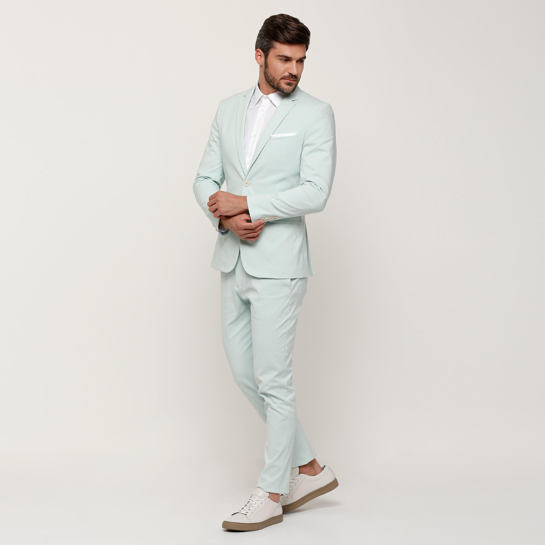 L'Homme Full Length Chinos with Button Closure and Pocket Detail-men-clothing-bottoms-trousersandchinos-trousers-image-5