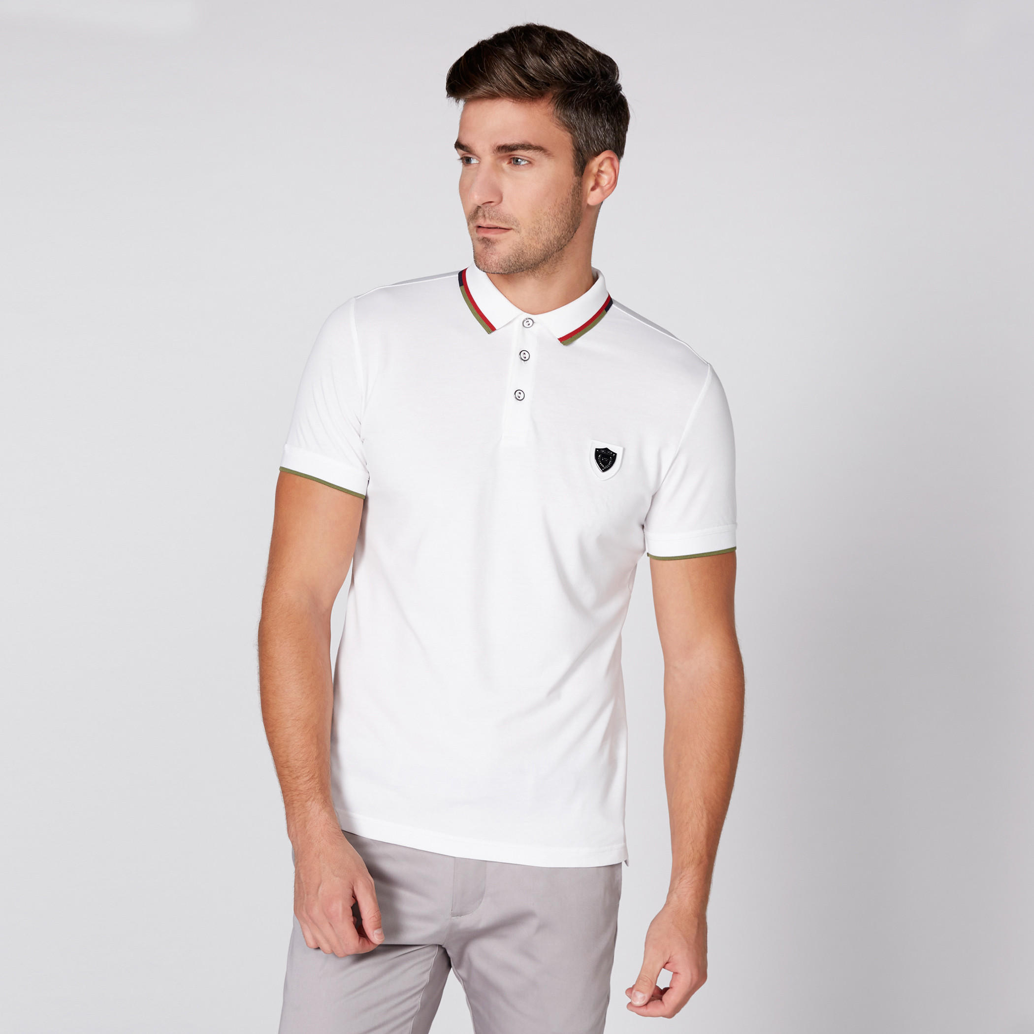 تيشيرت بياقة بولو وأكمام قصيرة من لوم-men-clothing-tshirtsandpolos-tshirts-image-1