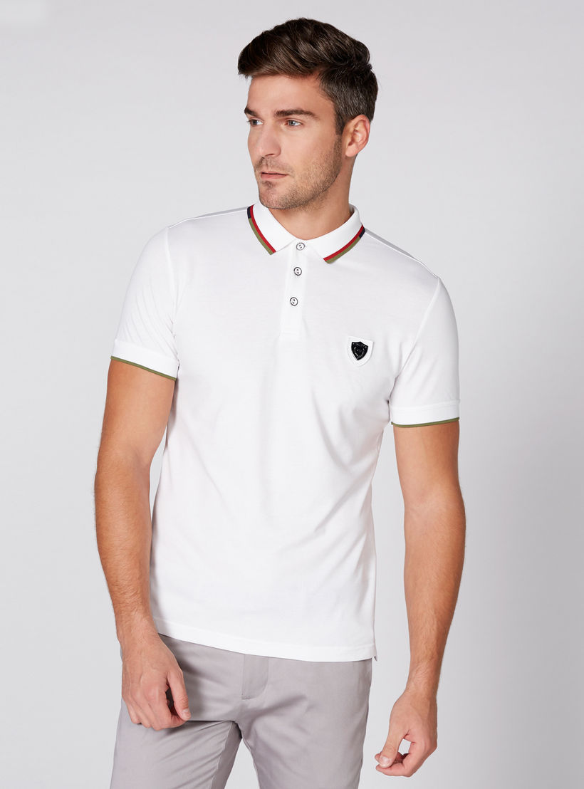 تيشيرت بياقة بولو وأكمام قصيرة من لوم-men-clothing-tshirtsandpolos-tshirts-image-1