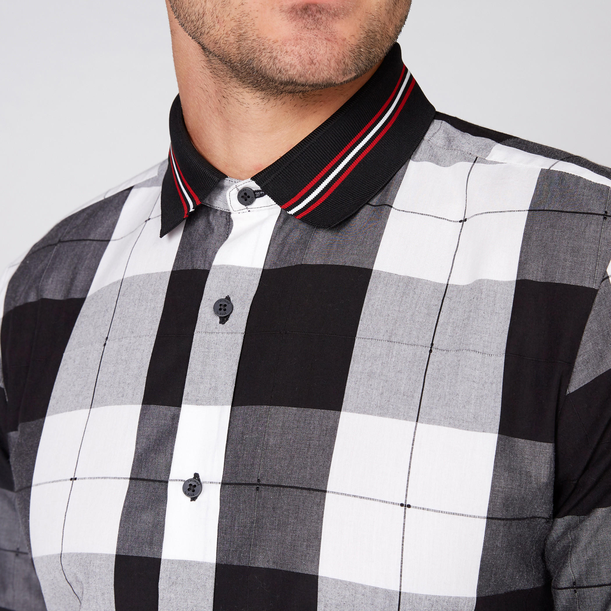 قميص كاروهات بأكمام طويلة وأزرار من لوم-men-clothing-shirts-image-3