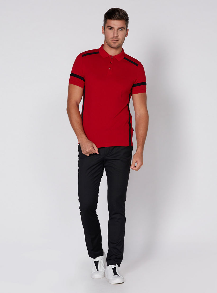 L'Homme Polo Neck T-Shirt with Short Sleeves-men-clothing-tshirtsandpolos-polos-image-2