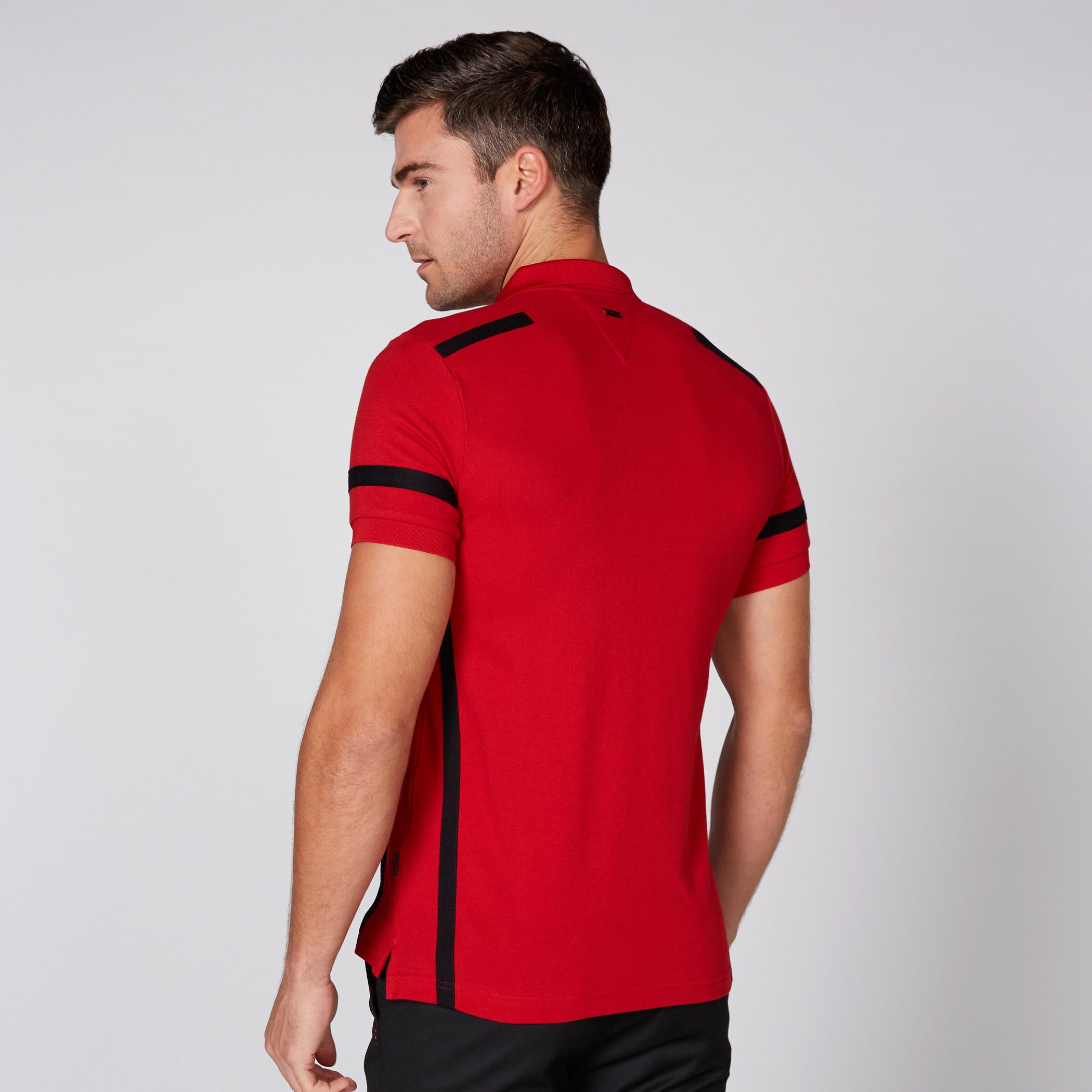 L'Homme Polo Neck T-Shirt with Short Sleeves-men-clothing-tshirtsandpolos-polos-image-4