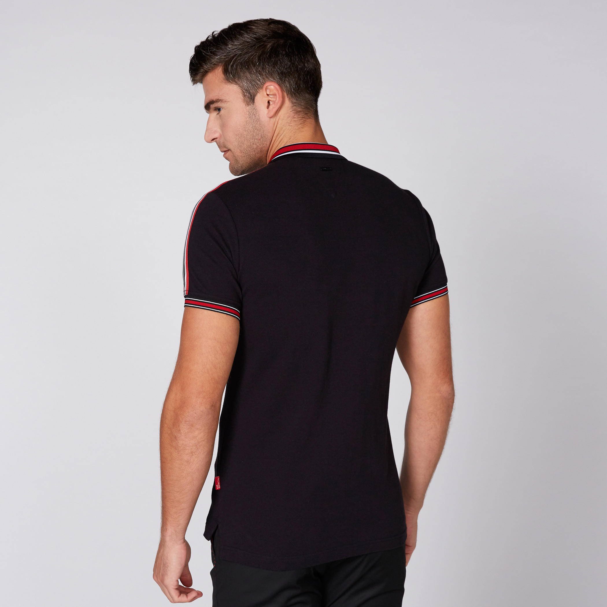  L'Homme Polo Neck T-Shirt with Short Sleeves-men-clothing-tshirtsandpolos-polos-image-4