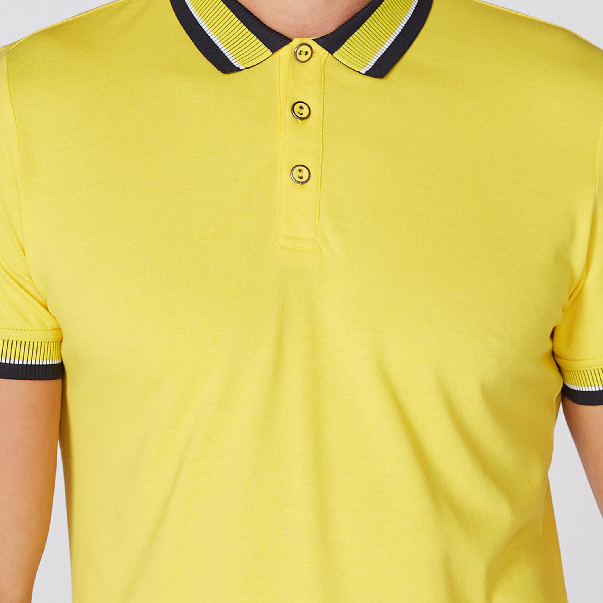L'Homme Ribbed T-Shirt with Polo Neck and Short Sleeves-men-clothing-tshirtsandpolos-polos-image-3
