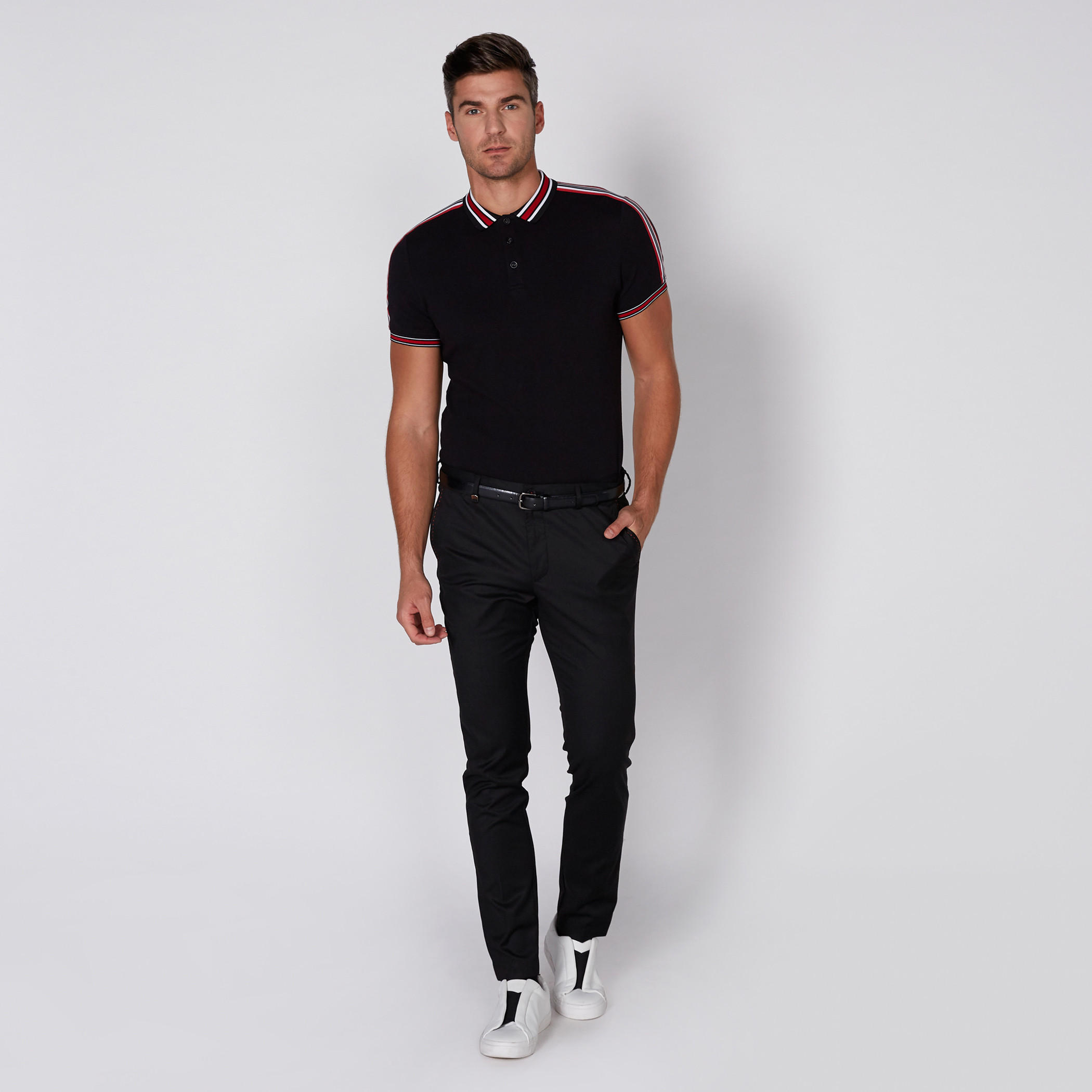 L'Homme Full Length Trousers with Button Closure and Pocket Detail-men-clothing-bottoms-trousersandchinos-trousers-image-1