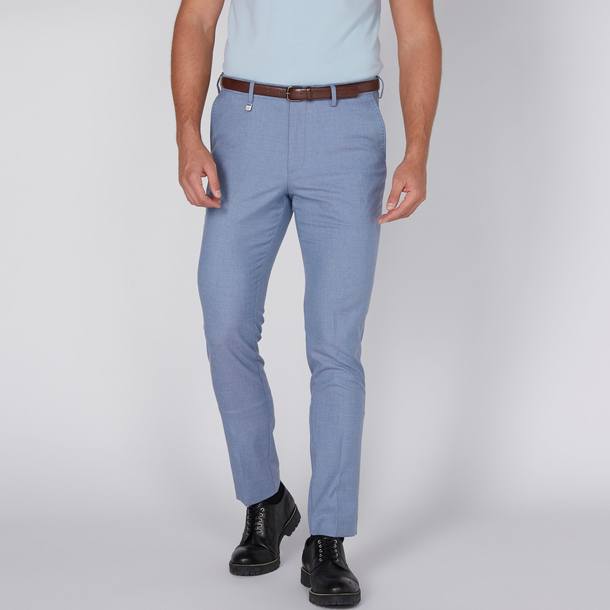 بنطال بارز الملمس بجيوب من لوم-men-clothing-bottoms-trousersandchinos-trousers-image-1