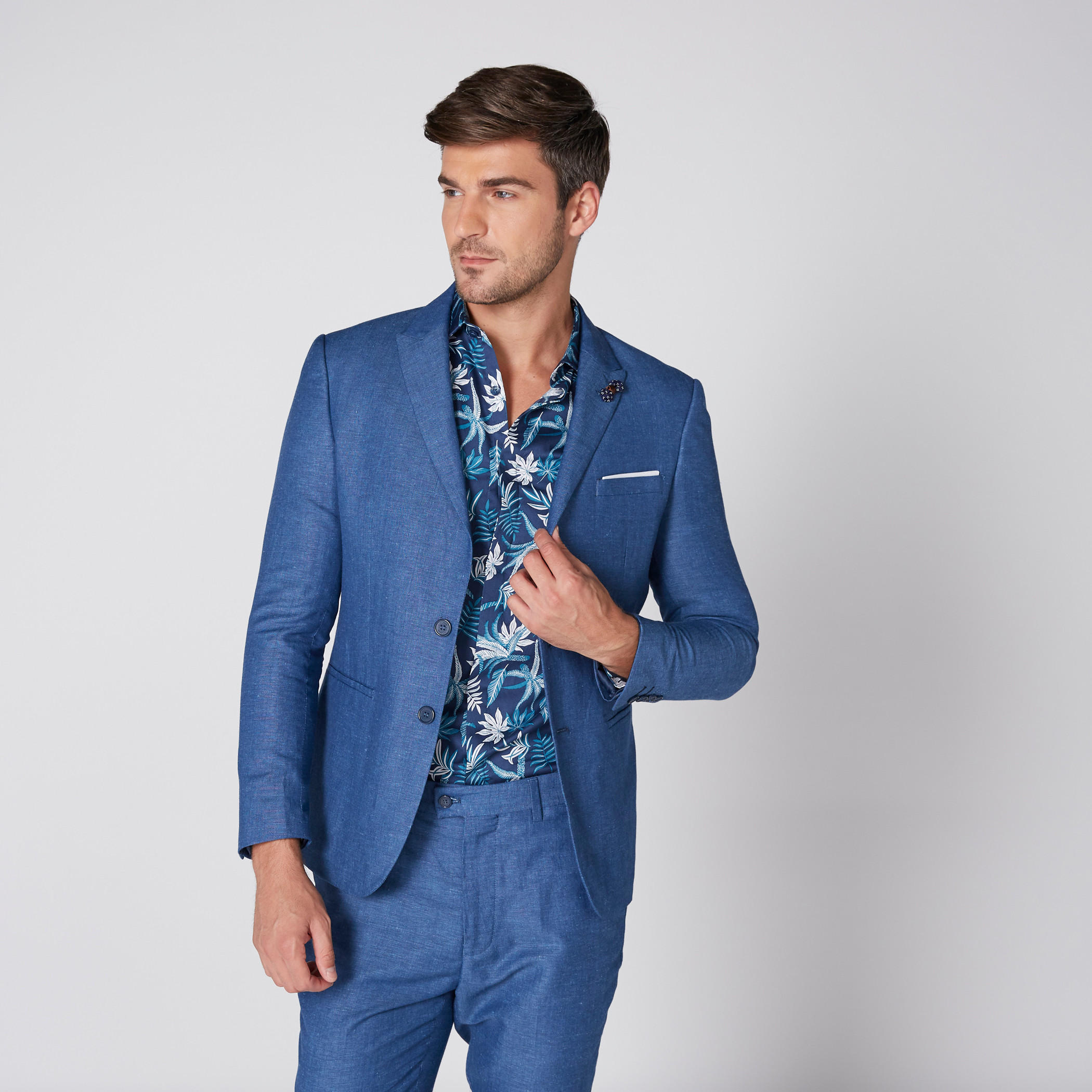 جاكيت بدلة بياقة طويلة وأكمام طويلة من لوم-men-winterwear-jacketsandblazers-image-2