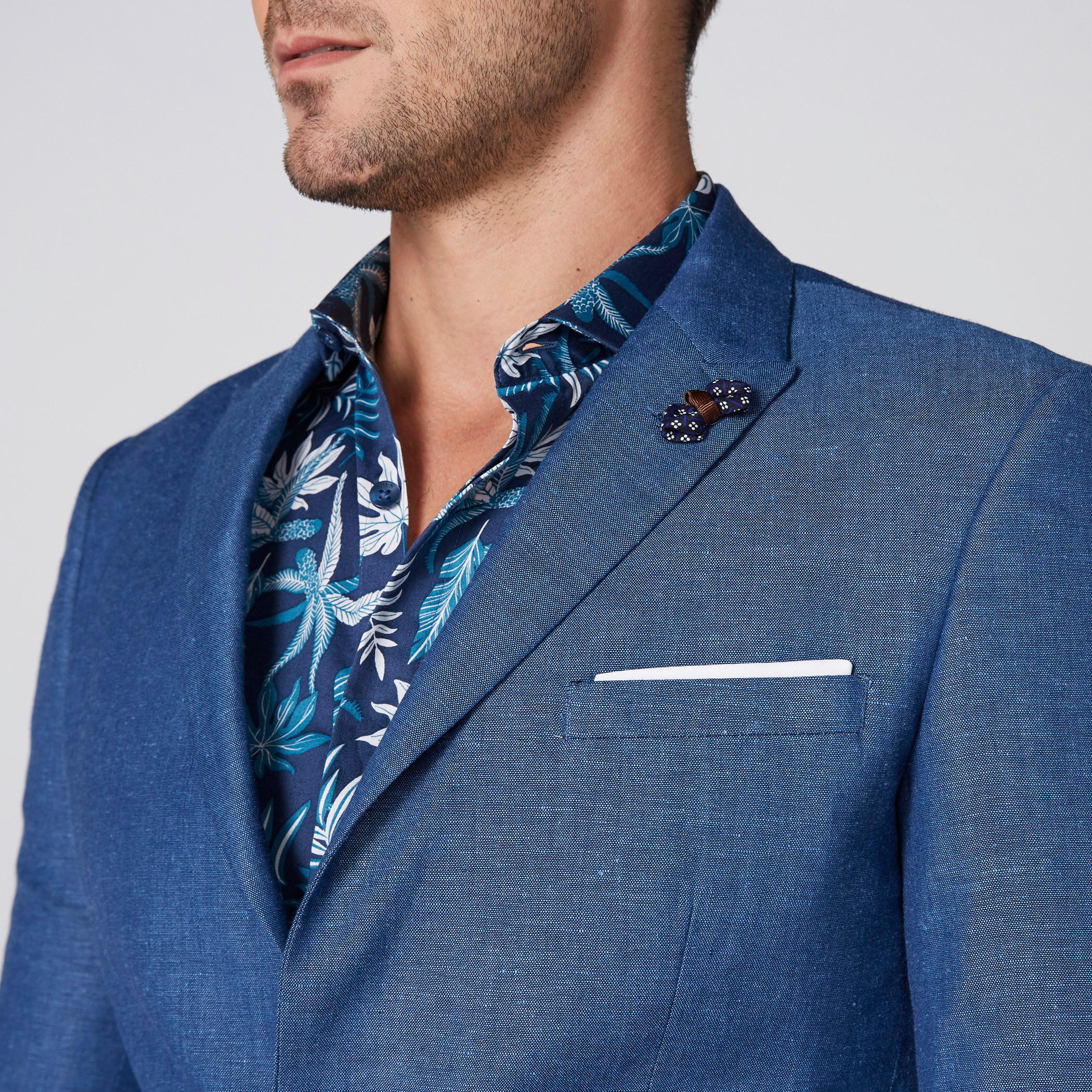 جاكيت بدلة بياقة طويلة وأكمام طويلة من لوم-men-winterwear-jacketsandblazers-image-4