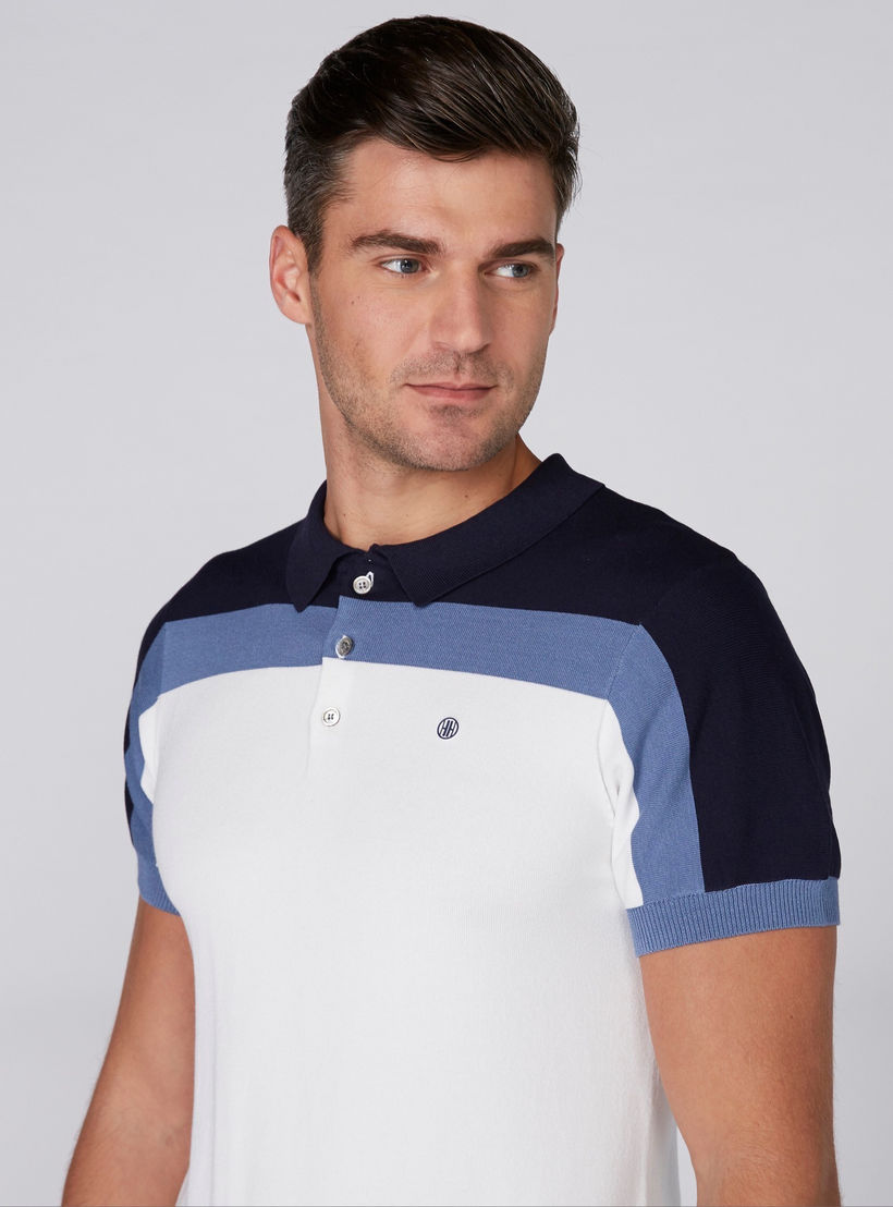 L'Homme Polo Neck T-Shirt with Short Sleeves-men-clothing-tshirtsandpolos-polos-image-1
