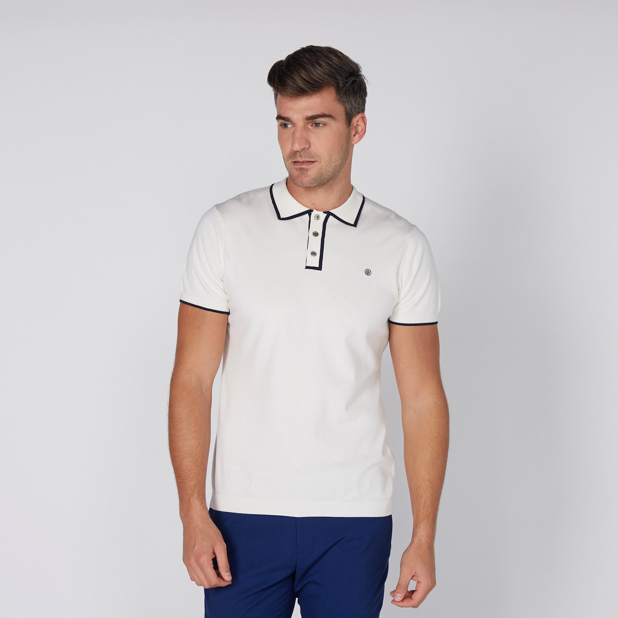 تيشيرت بياقة بولو وأكمام قصيرة من لوم-men-clothing-tshirtsandpolos-polos-image-2