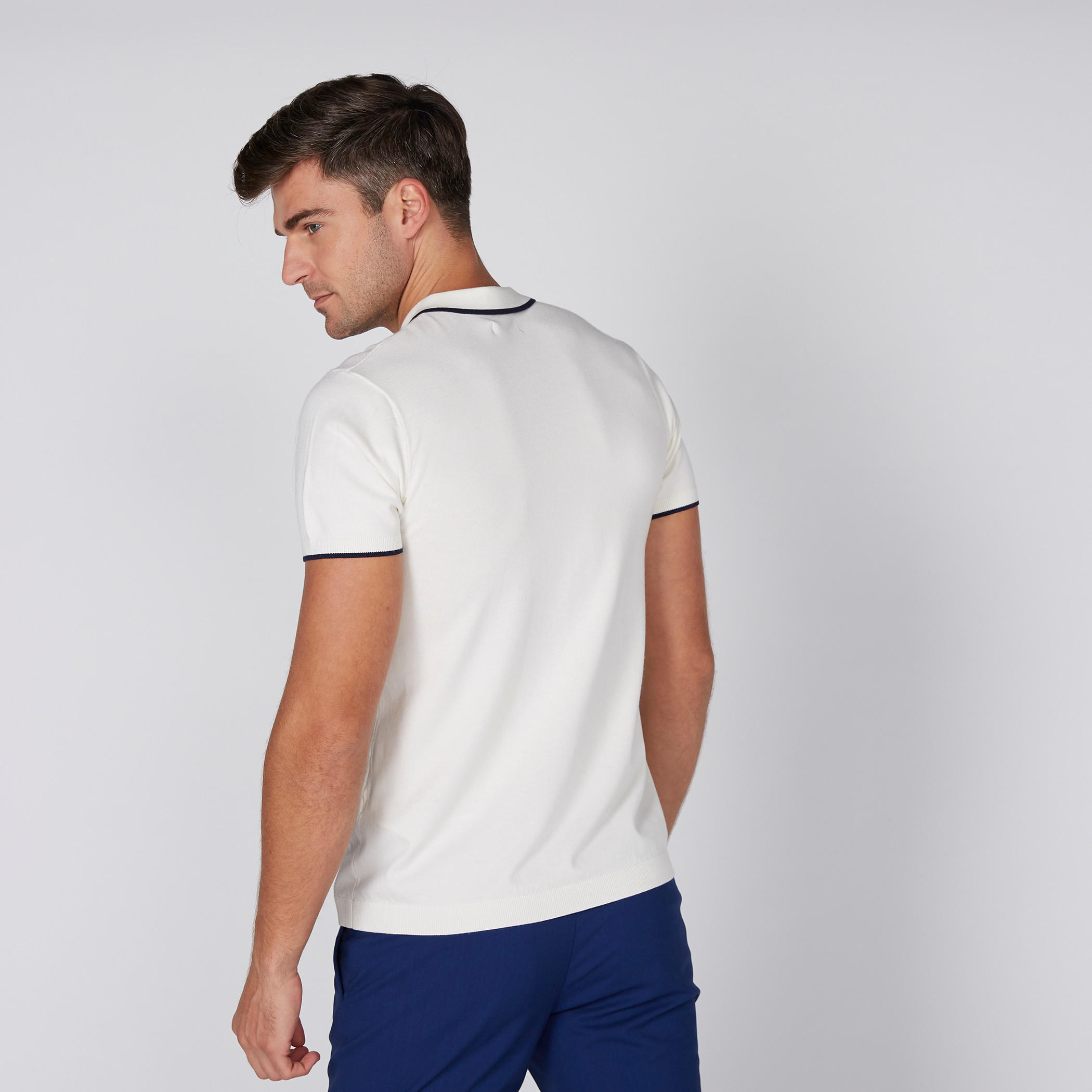 L'Homme Polo Neck T-Shirt with Short Sleeves-men-clothing-tshirtsandpolos-polos-image-4