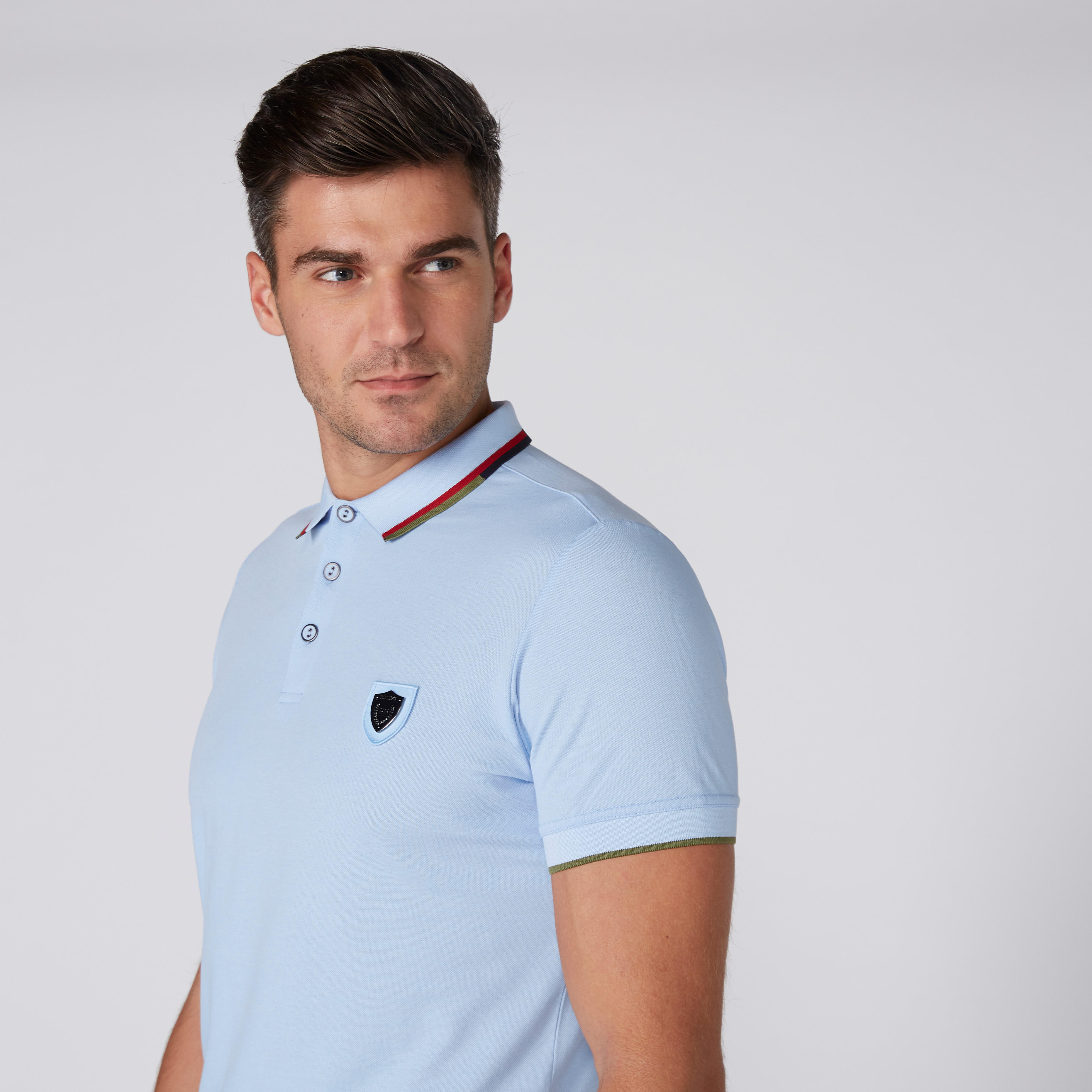 تيشيرت بياقة بولو وأكمام قصيرة من لوم-men-clothing-tshirtsandpolos-polos-image-1