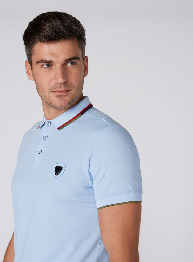 تيشيرت بياقة بولو وأكمام قصيرة من لوم-men-clothing-tshirtsandpolos-polos-image-1