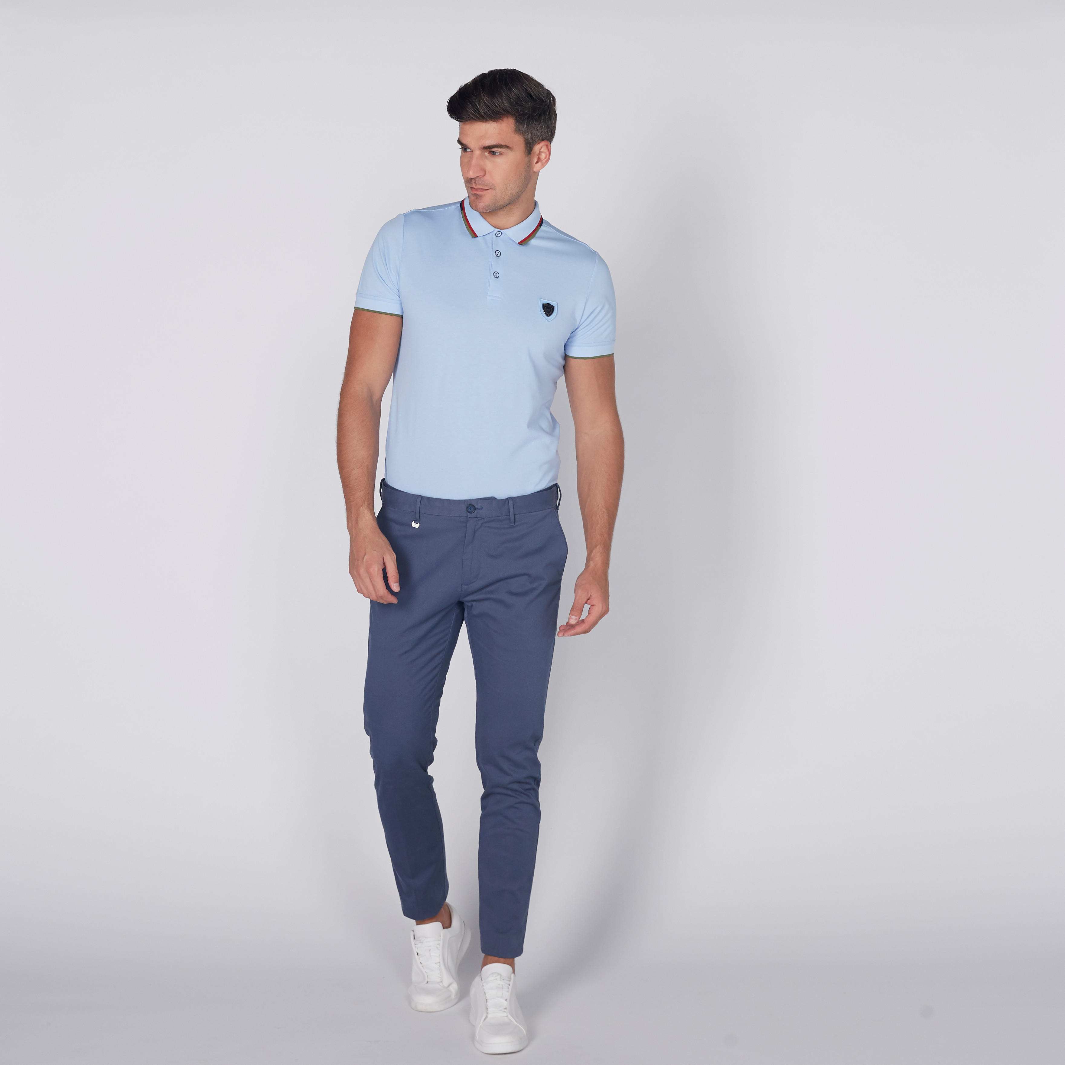تيشيرت بياقة بولو وأكمام قصيرة من لوم-men-clothing-tshirtsandpolos-polos-image-2