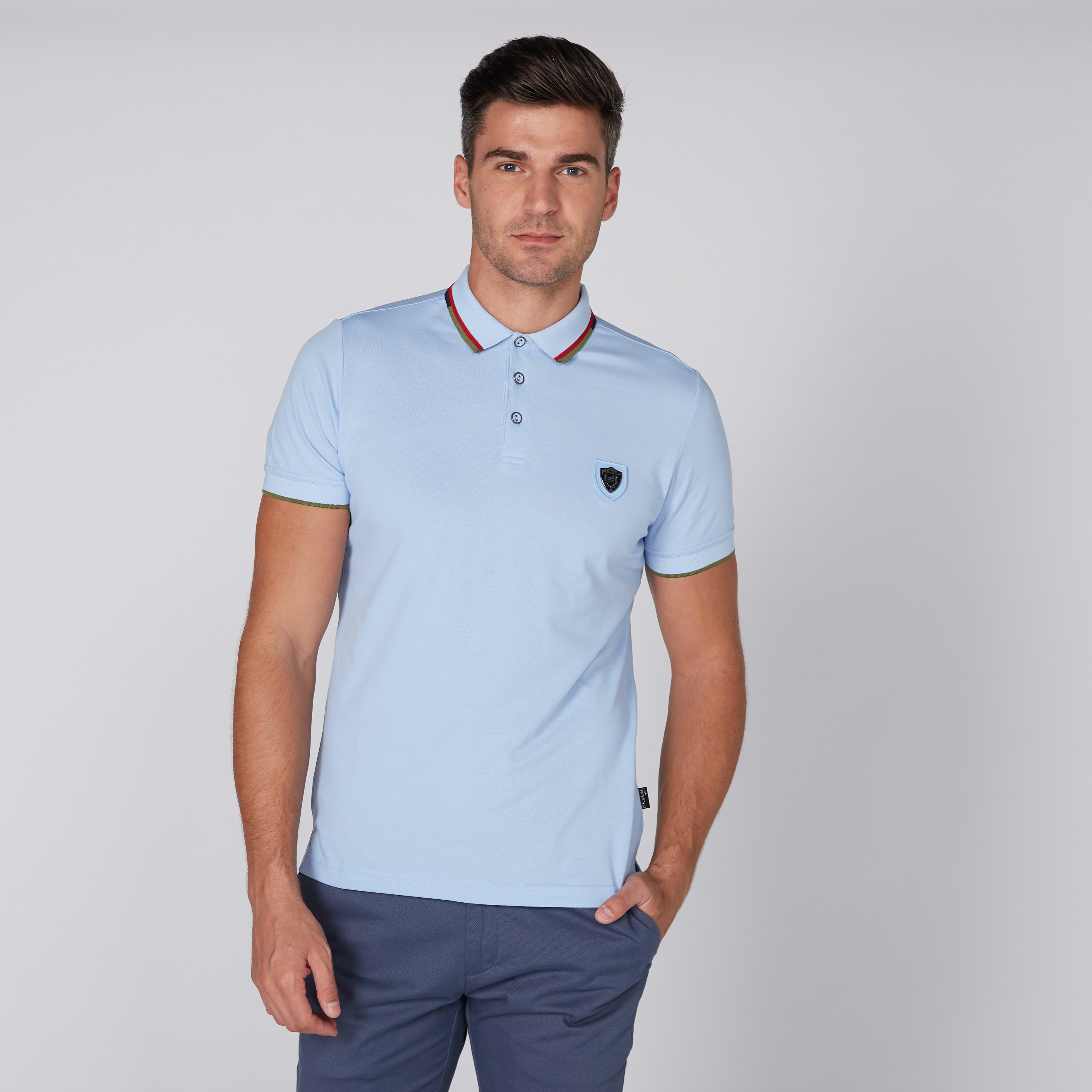 تيشيرت بياقة بولو وأكمام قصيرة من لوم-men-clothing-tshirtsandpolos-polos-image-3