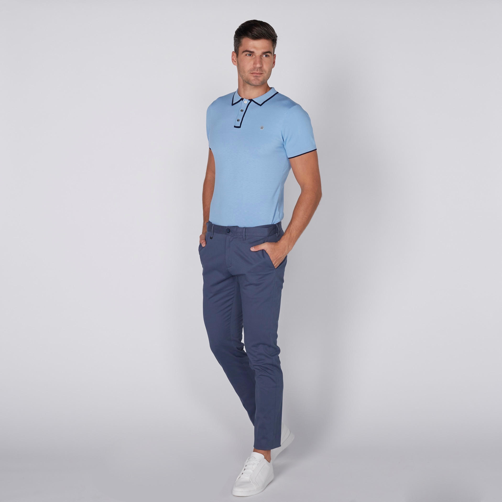 تيشيرت بياقة بولو وأكمام قصيرة من لوم-men-clothing-tshirtsandpolos-polos-image-1