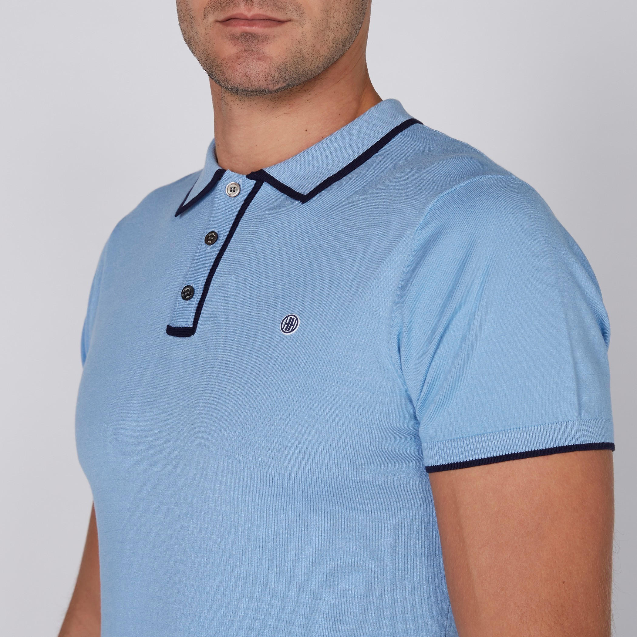 تيشيرت بياقة بولو وأكمام قصيرة من لوم-men-clothing-tshirtsandpolos-polos-image-2