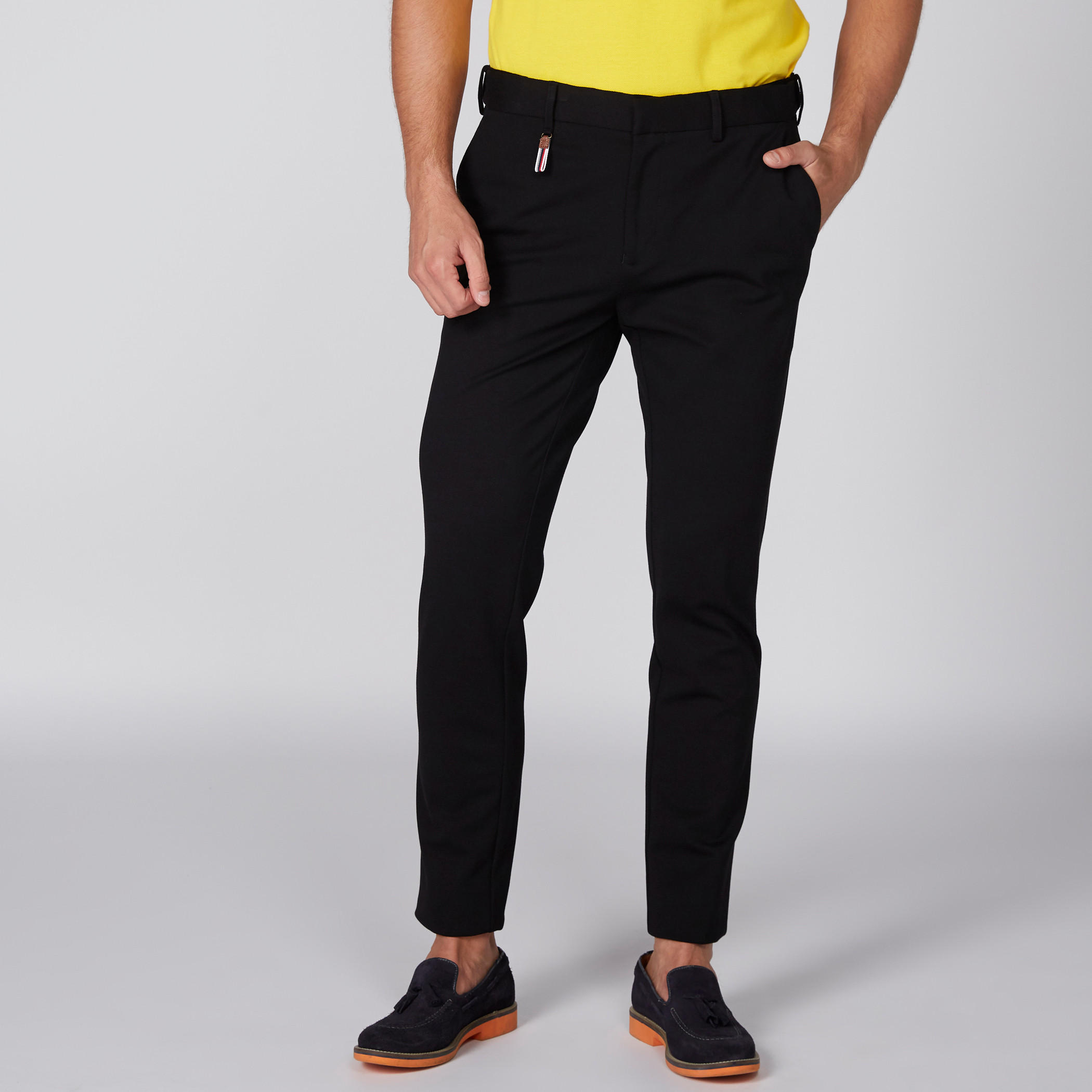 بنطال طويل بإبزيم إغلاق وجيوب من لوم-men-clothing-bottoms-trousersandchinos-trousers-image-1