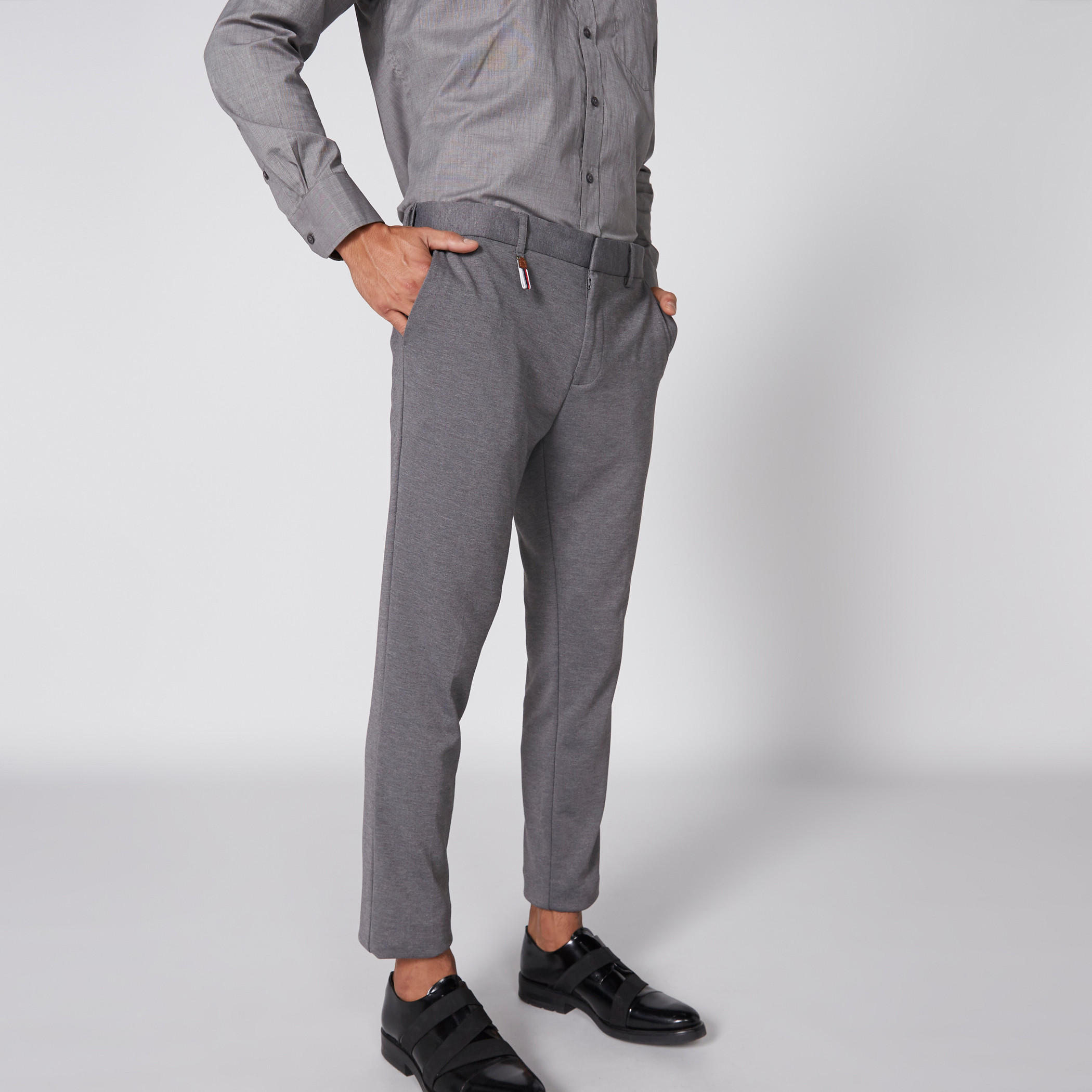 L'Homme Full Length Trousers with Pocket Detail-men-clothing-bottoms-trousersandchinos-trousers-image-1