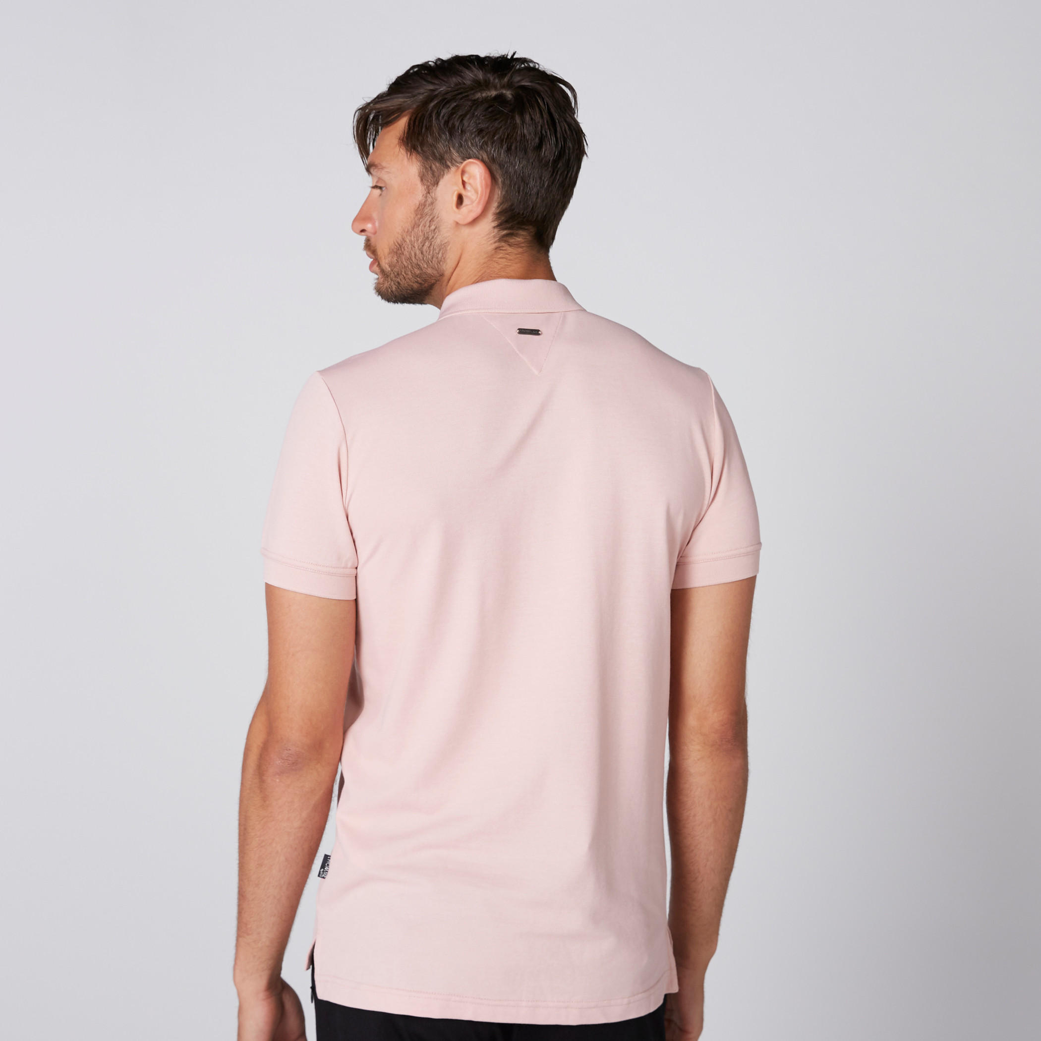 تيشيرت بأكمام قصيرة وياقة بولو من لوم-men-clothing-tshirtsandpolos-polos-image-4