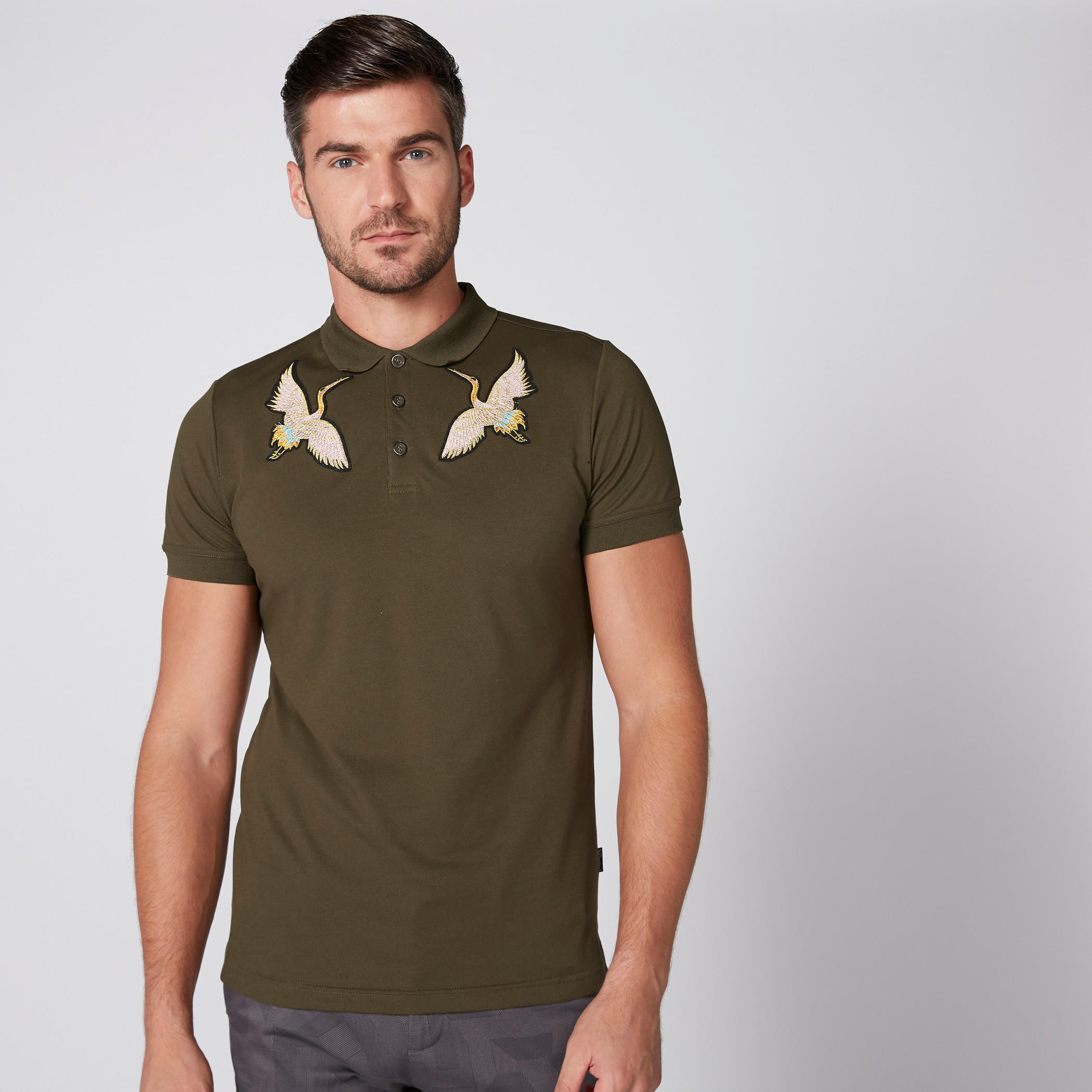 L'Homme Embroidered T-Shirt with Polo Neck and Short Sleeves-men-clothing-tshirtsandpolos-polos-image-2