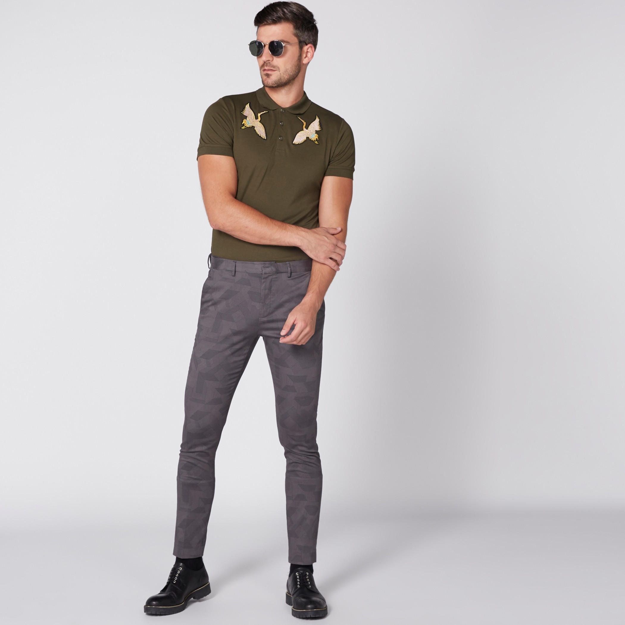 L'Homme Embroidered T-Shirt with Polo Neck and Short Sleeves-men-clothing-tshirtsandpolos-polos-image-4