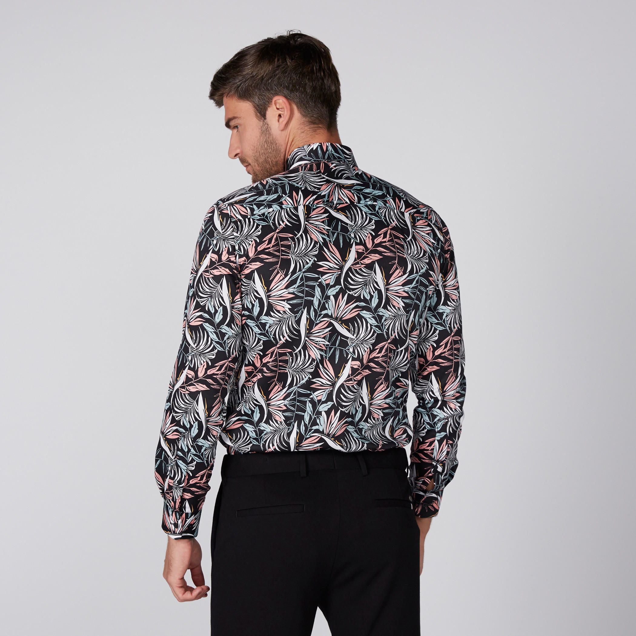 قميص بأكمام طويلة وأزرار وطبعات من لوم-men-clothing-shirts-image-3