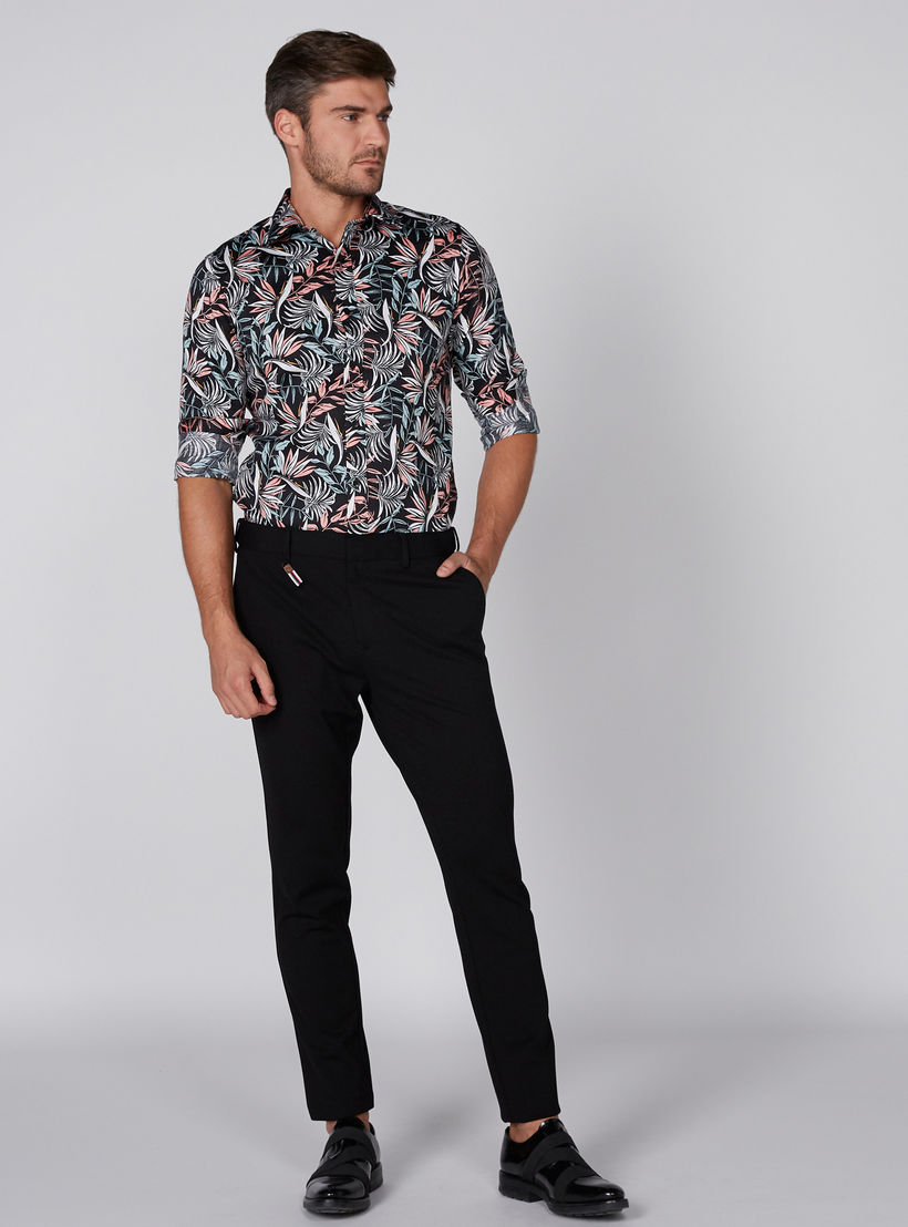 قميص بأكمام طويلة وأزرار وطبعات من لوم-men-clothing-shirts-image-4