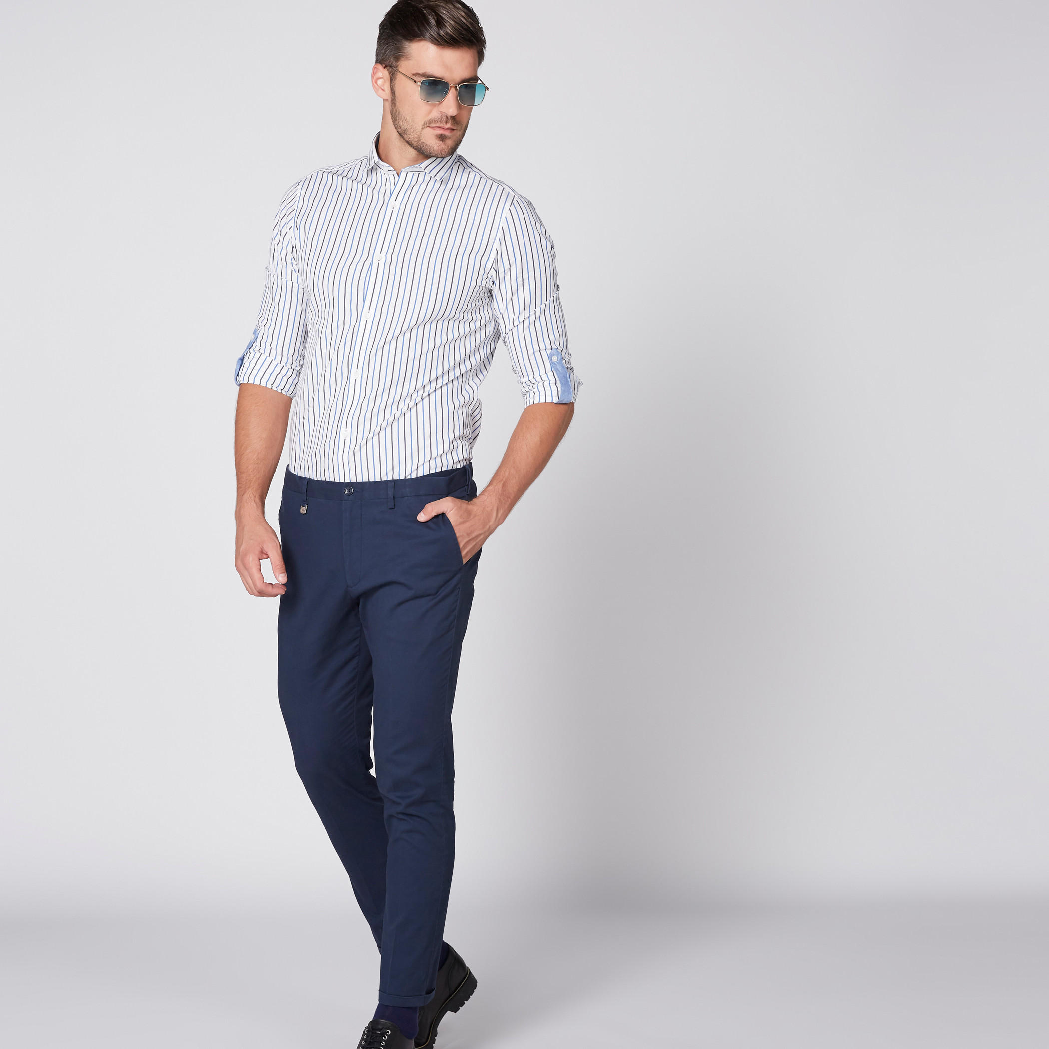 بنطال شينو طويل بزر إغلاق وجيوب من لوم-men-clothing-bottoms-trousersandchinos-trousers-image-1