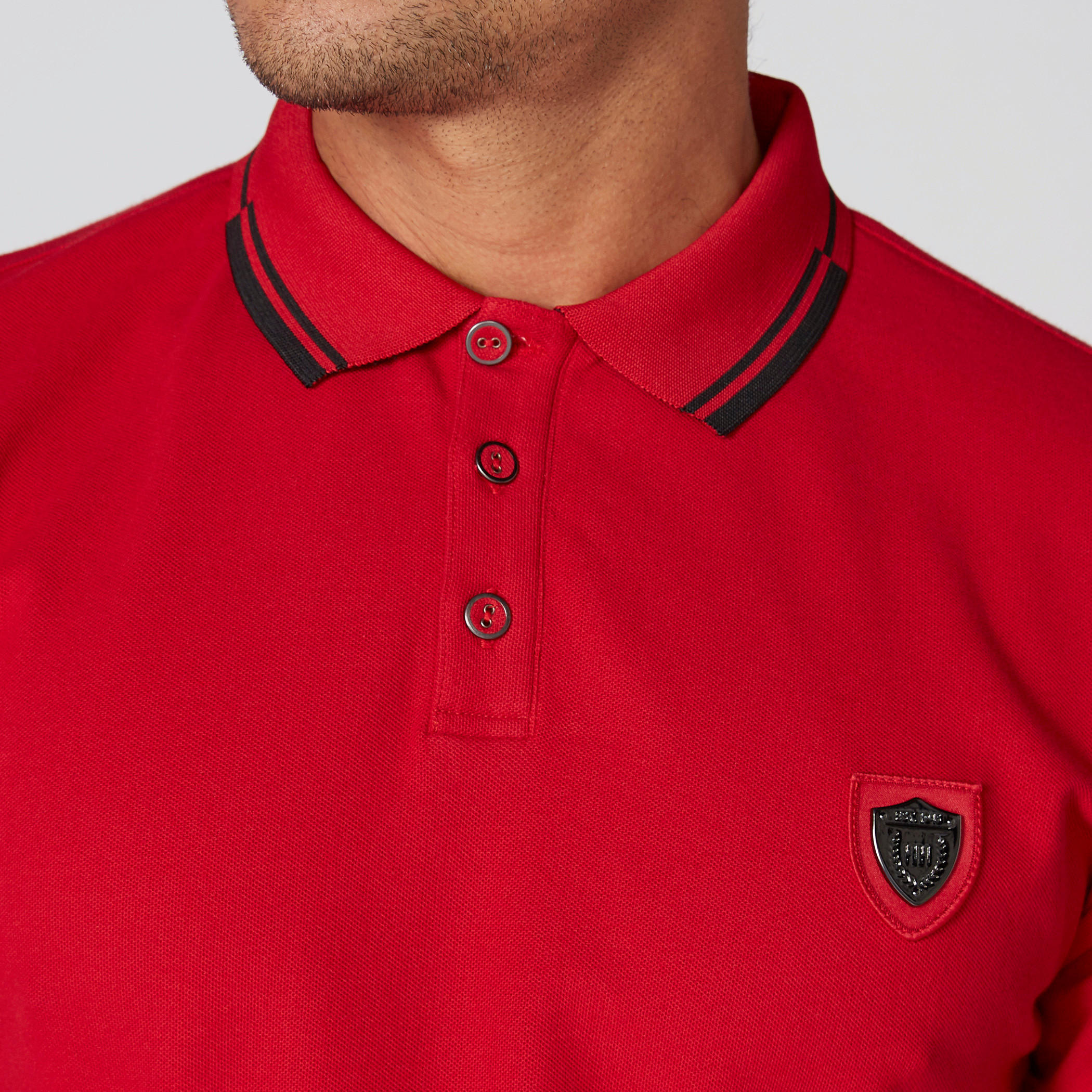 تيشيرت بياقة بولو وأكمام قصيرة من لوم-men-clothing-tshirtsandpolos-polos-image-4