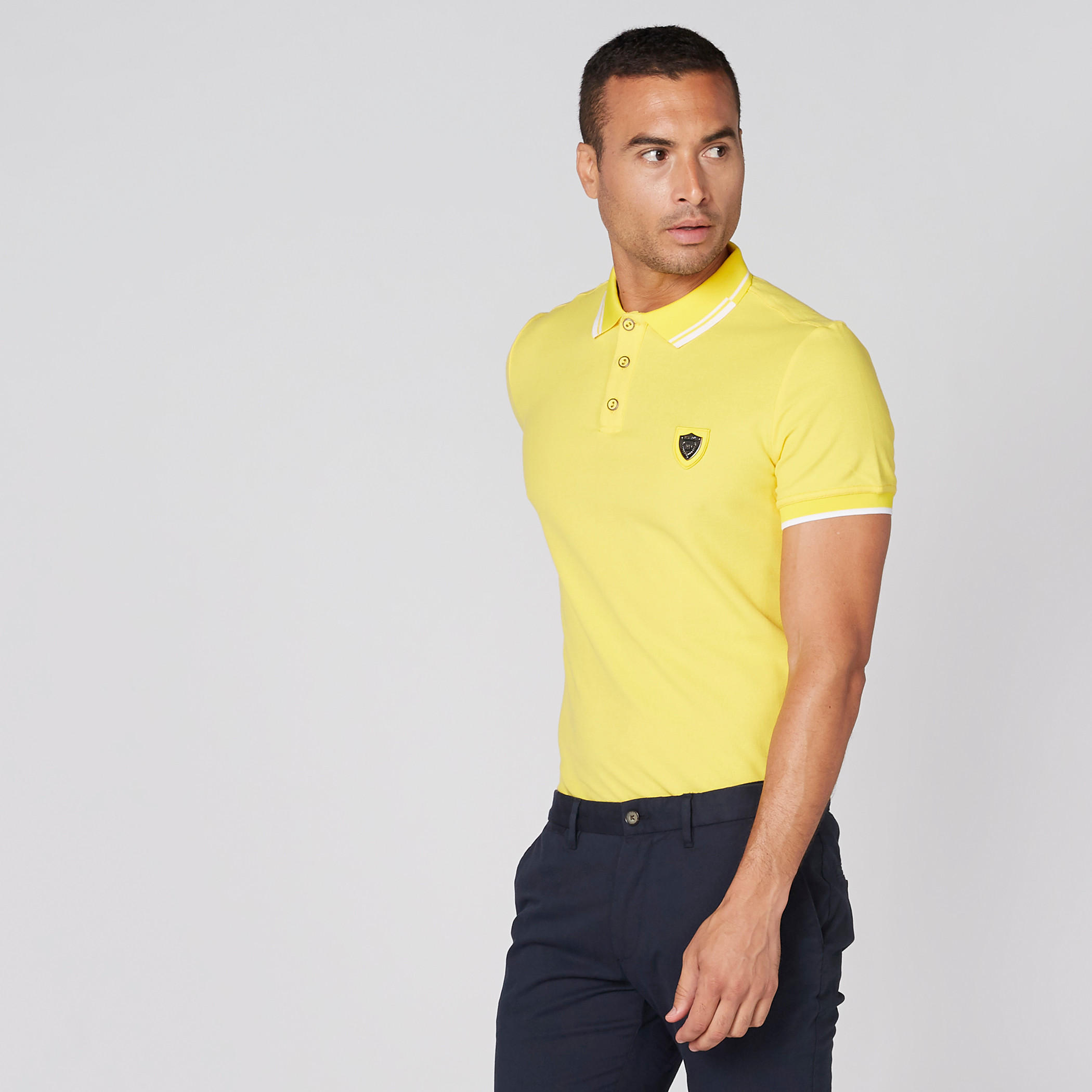 تيشيرت بياقة بولو وأكمام قصيرة من لوم-men-clothing-tshirtsandpolos-polos-image-3
