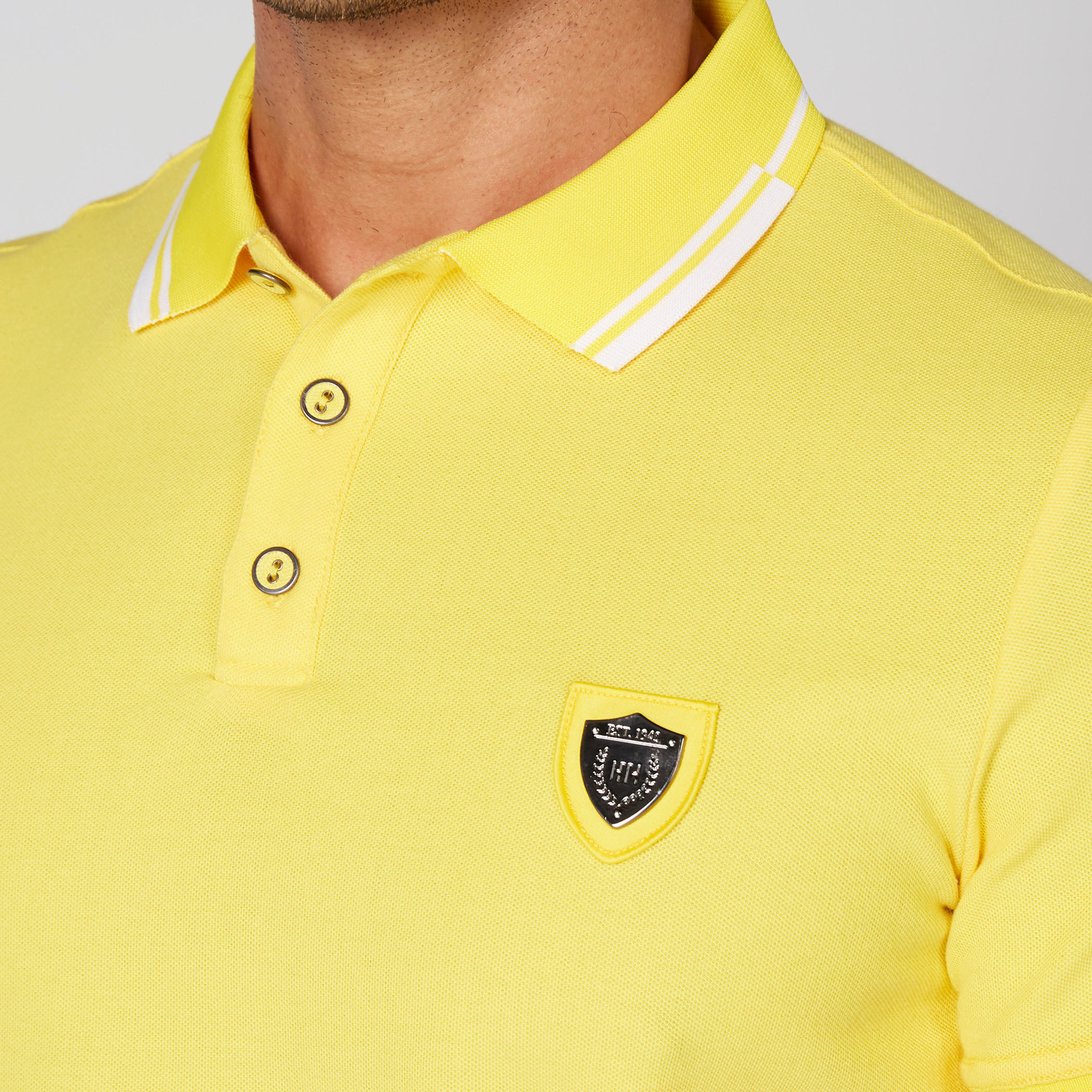 تيشيرت بياقة بولو وأكمام قصيرة من لوم-men-clothing-tshirtsandpolos-polos-image-4