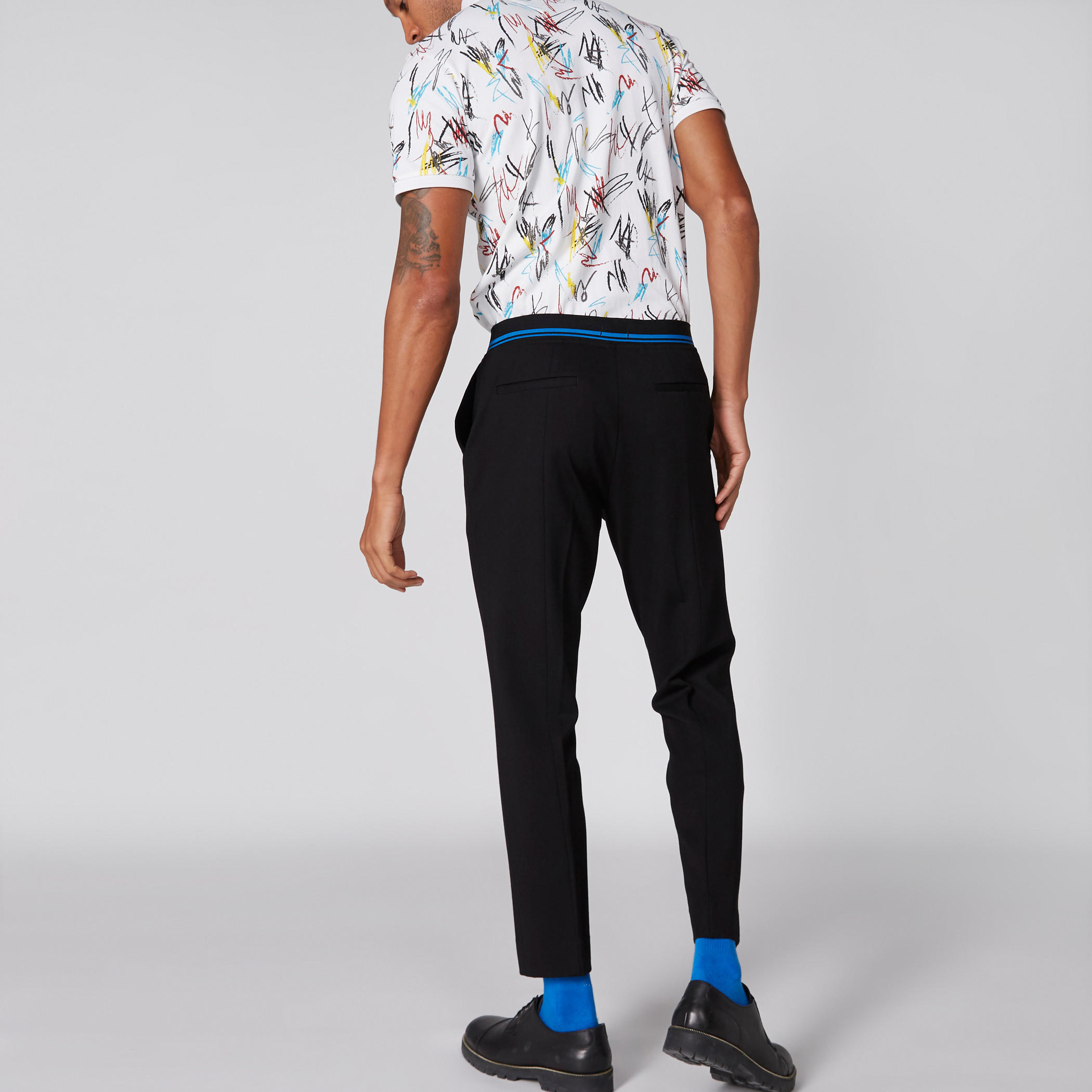 L'Homme Full Length Trousers with Pocket Detail-men-clothing-bottoms-trousersandchinos-trousers-image-1