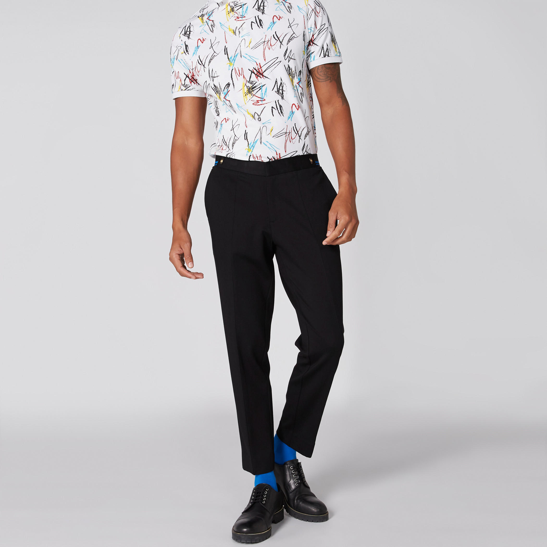 L'Homme Full Length Trousers with Pocket Detail-men-clothing-bottoms-trousersandchinos-trousers-image-3