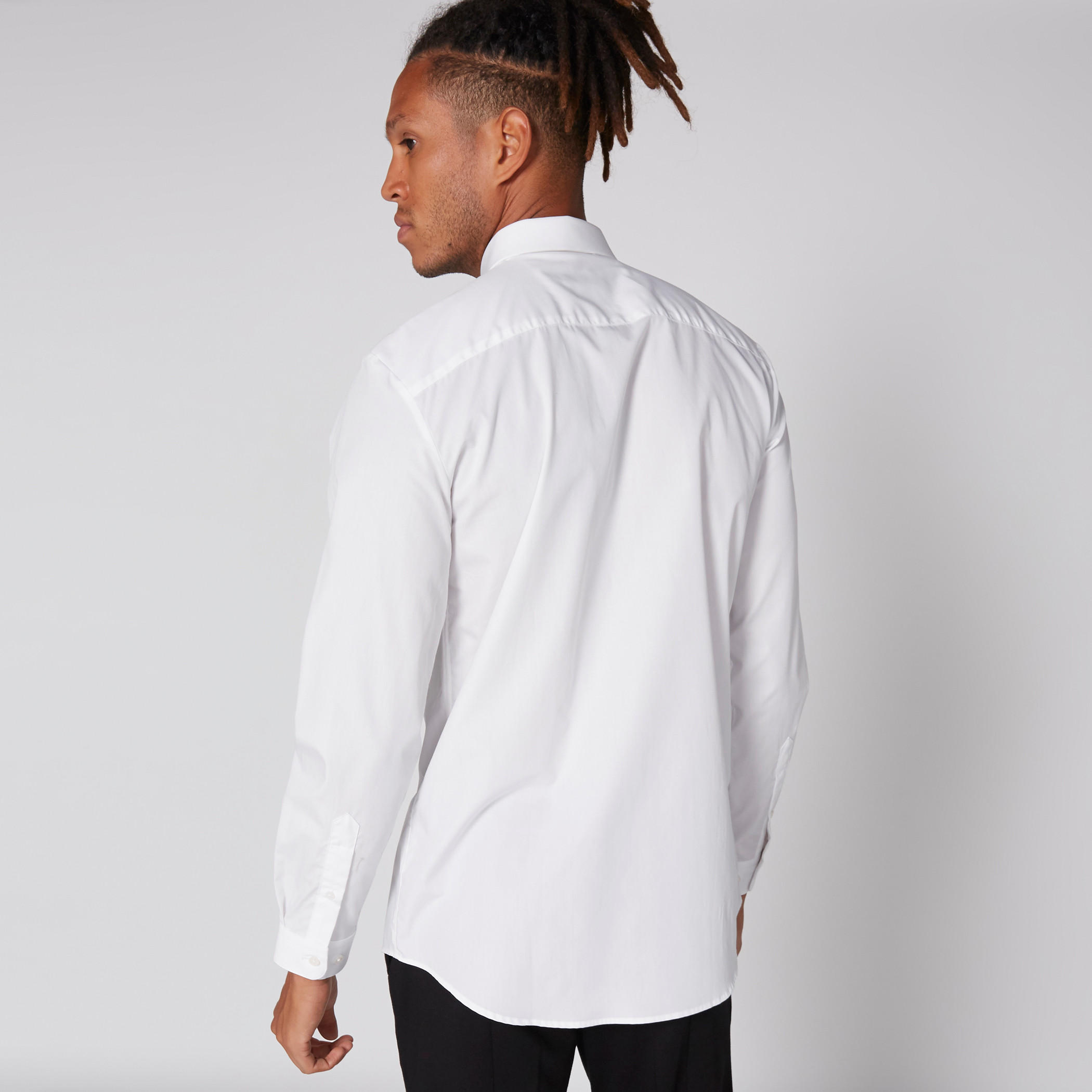 قميص بأكمام طويلة ووصلة أزرار مخفية وطبعات من لوم-men-clothing-shirts-image-2