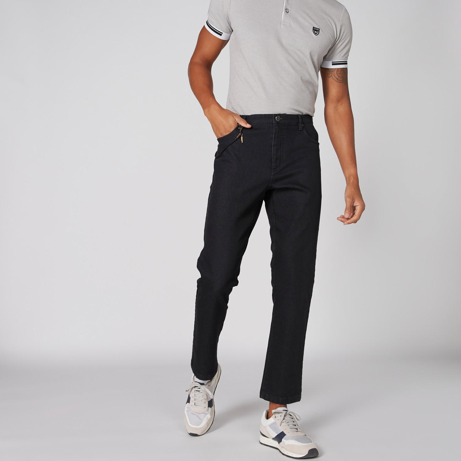 بنطال جينز طويل بزر إغلاق وجيوب من لوم-men-clothing-bottoms-jeans-image-1