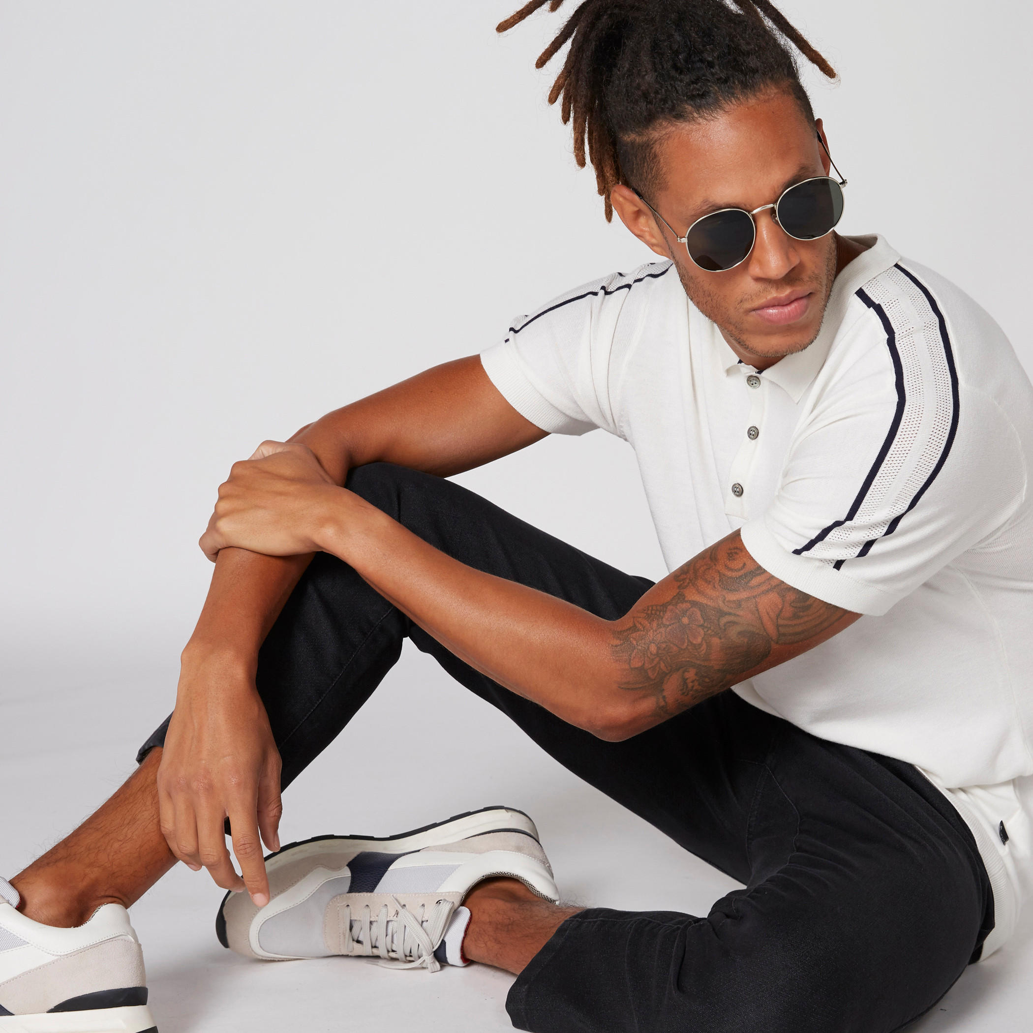 تيشيرت بياقة بولو وأكمام قصيرة من لوم-men-clothing-tshirtsandpolos-polos-image-1
