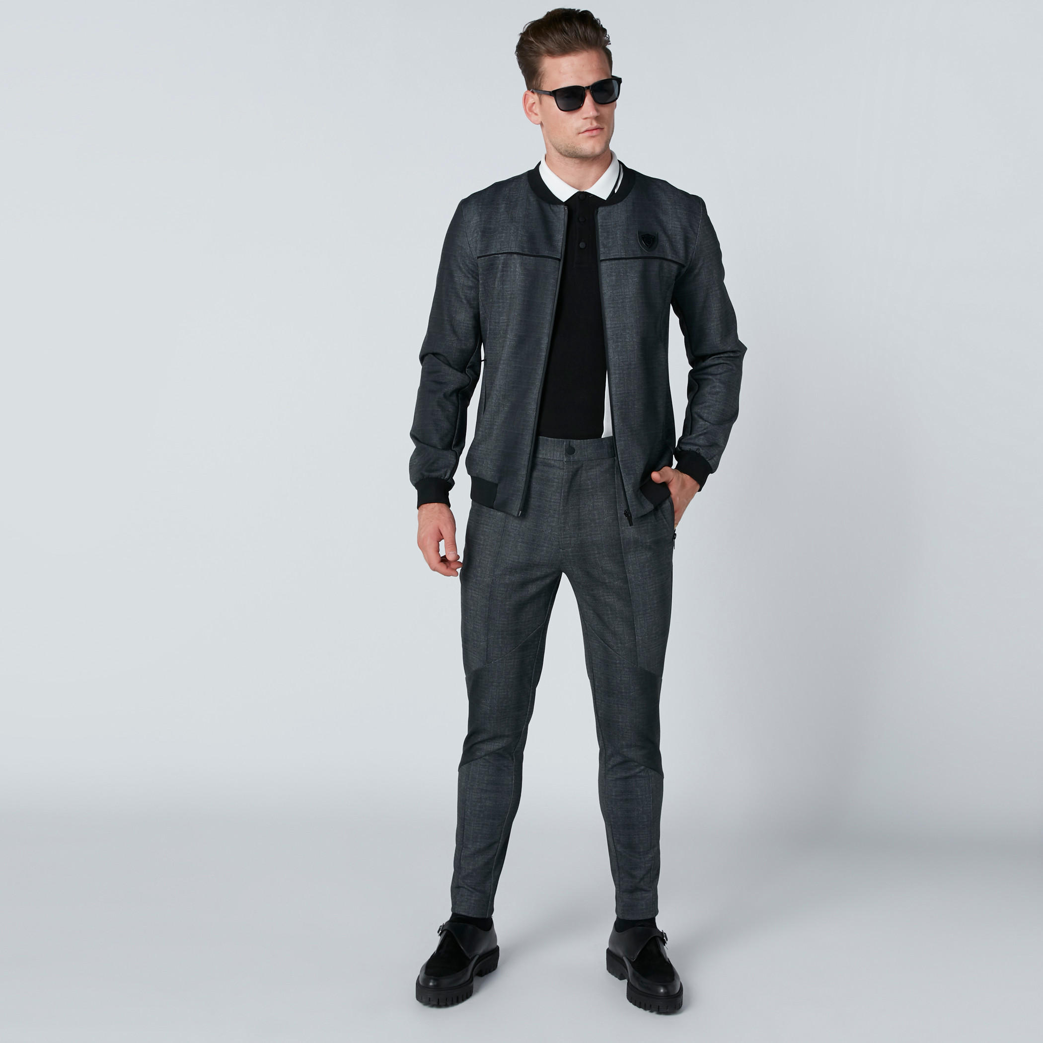 L'Homme Long Sleeves Bomber Jacket with Pocket Detail and Zip Closure-men-clothing-jacketsandblazers-jackets-image-3
