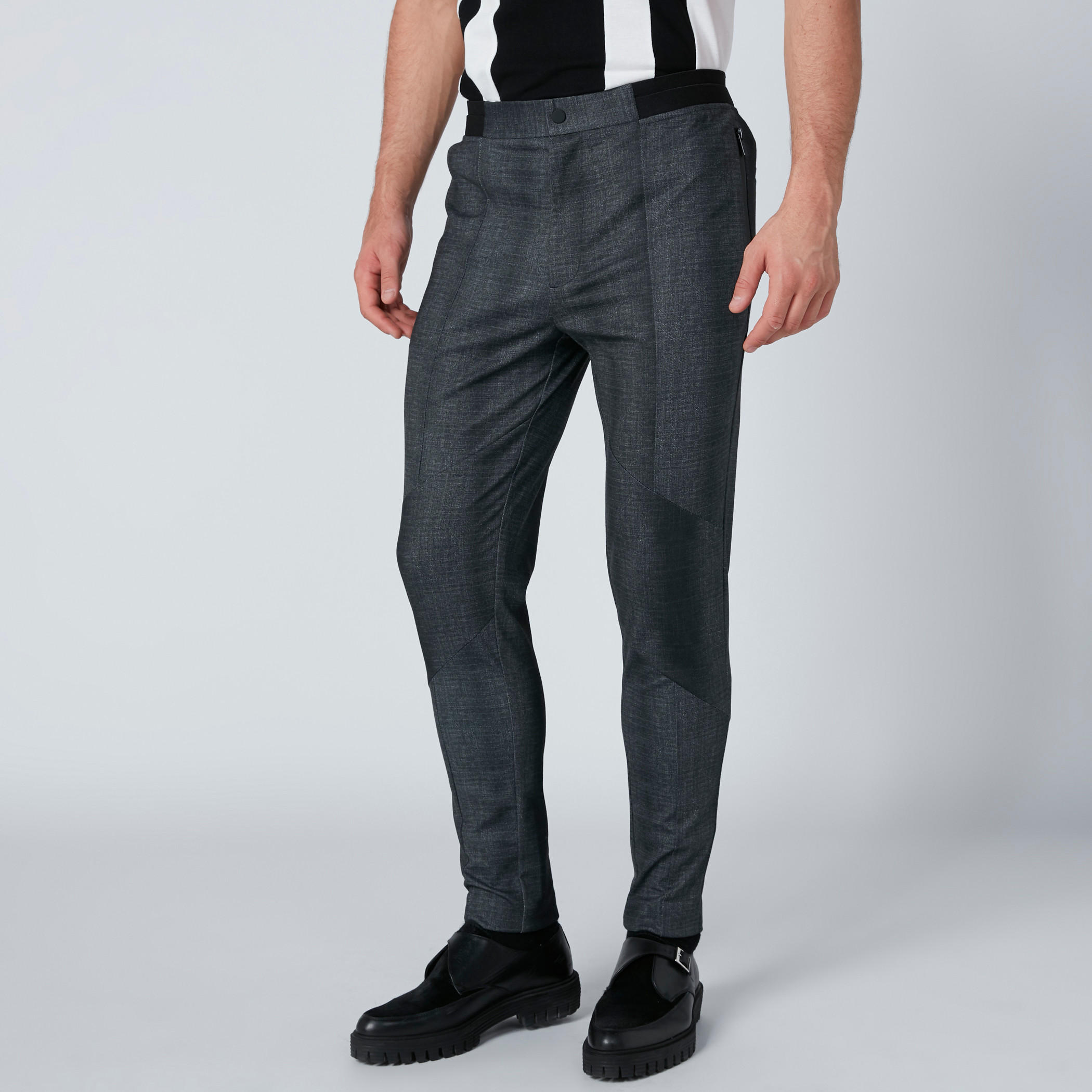 بنطال طويل بزر إغلاق وجيوب من لوم-men-clothing-bottoms-trousersandchinos-trousers-image-1