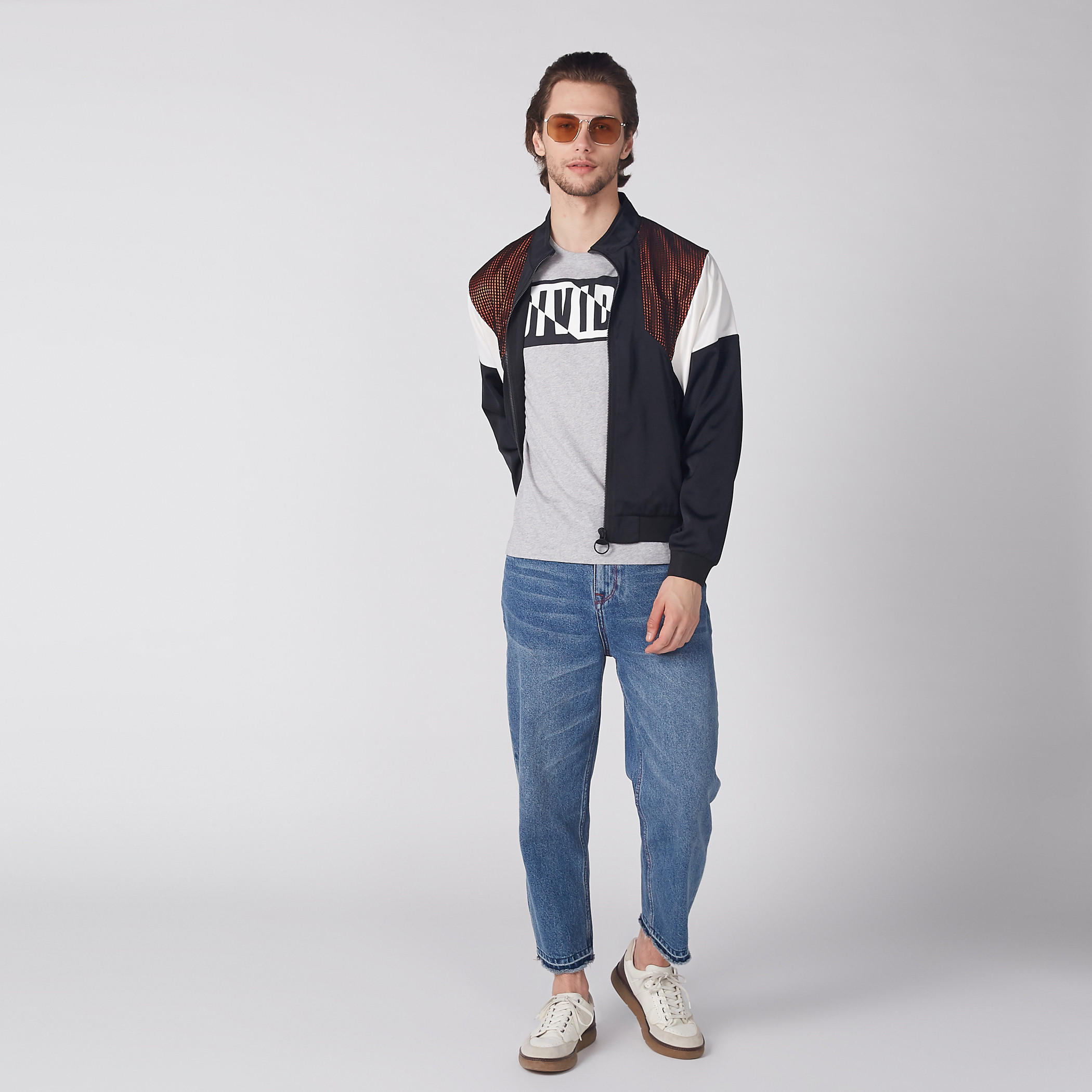 جاكيت بارز الملمس بأكمام طويلة وسحّاب إغلاق من لوم-men-clothing-jacketsandblazers-jackets-image-2