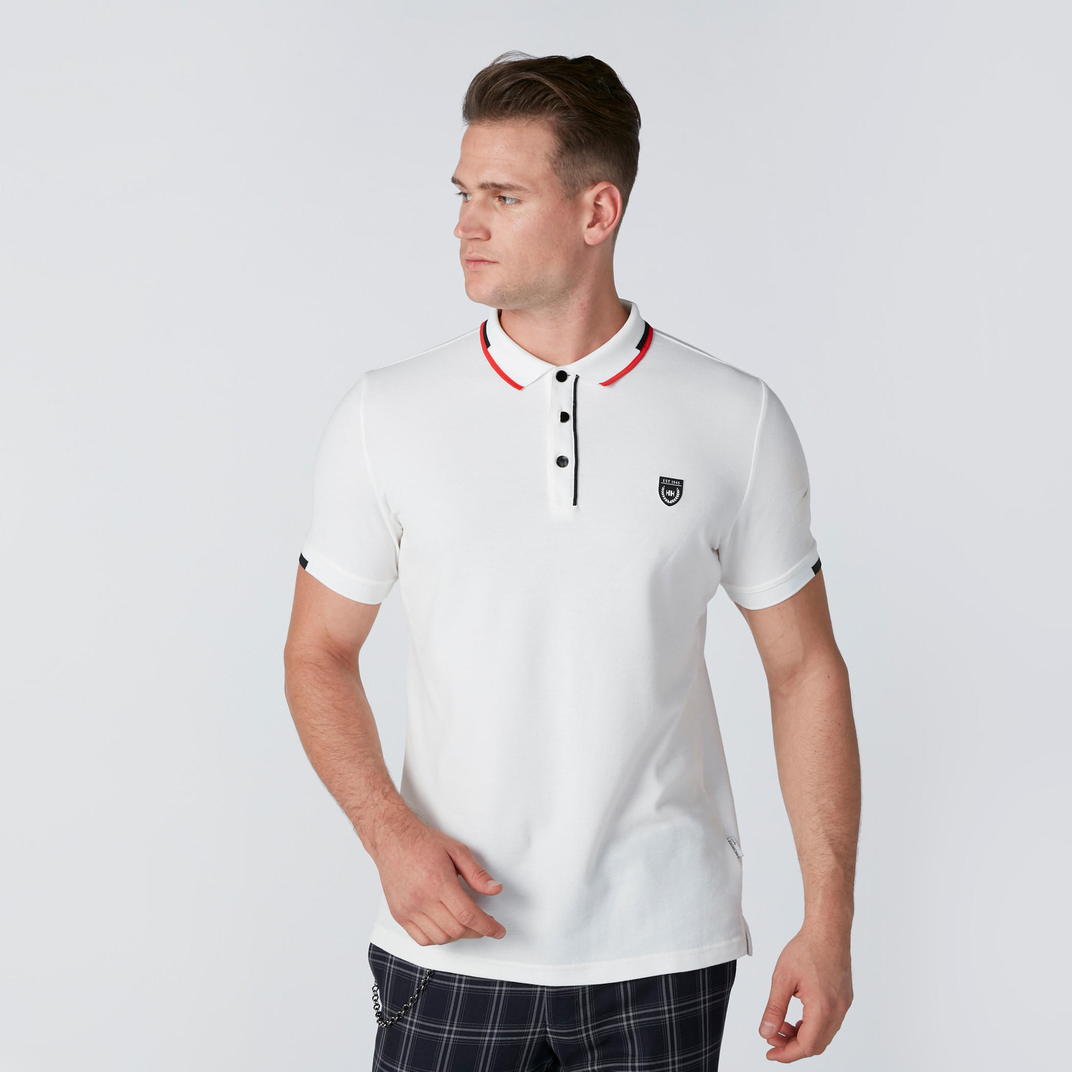 تيشيرت بياقة بولو وأكمام قصيرة من لوم-men-clothing-tshirtsandpolos-polos-image-3