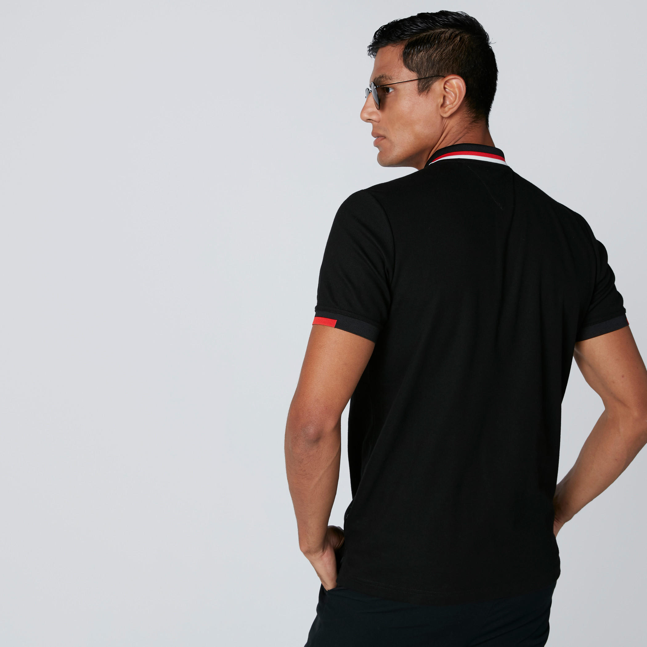 تيشيرت بياقة بولو وأكمام قصيرة ودرزات-men-clothing-tshirtsandpolos-polos-image-2