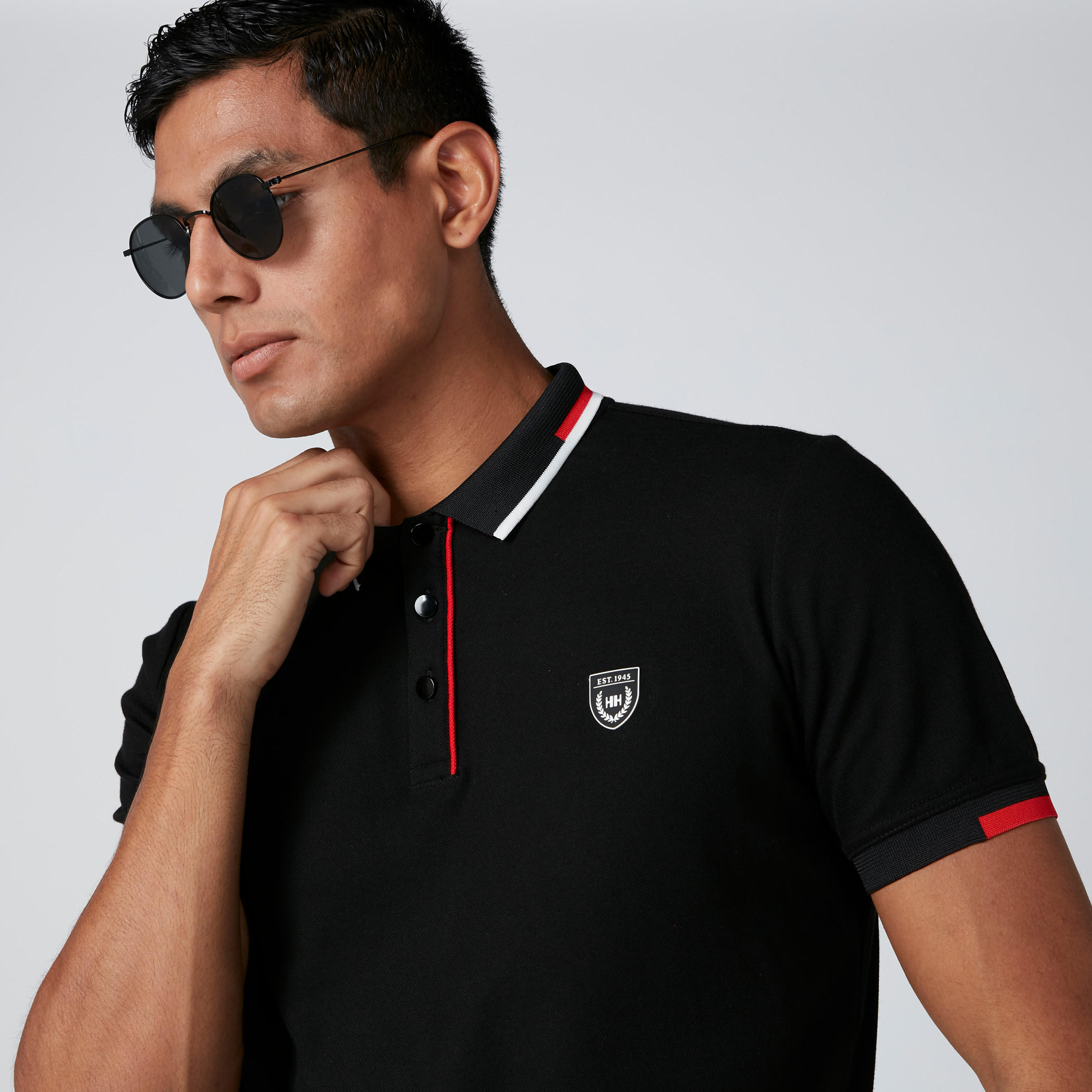 تيشيرت بياقة بولو وأكمام قصيرة ودرزات-men-clothing-tshirtsandpolos-polos-image-4