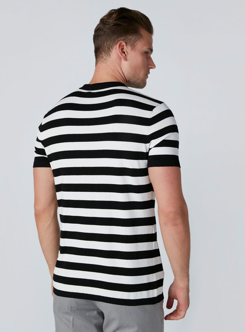 تيشيرت مقلّم بياقة بولو وأكمام قصيرة من لوم-men-clothing-tshirtsandpolos-tshirts-image-3