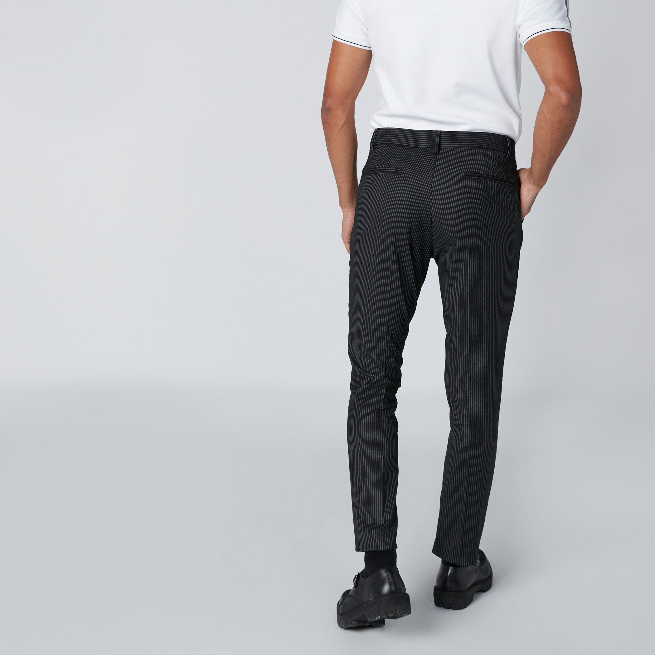 L'Homme Striped Trousers in Slim Fit with Pocket Detail-men-clothing-bottoms-trousersandchinos-trousers-image-6