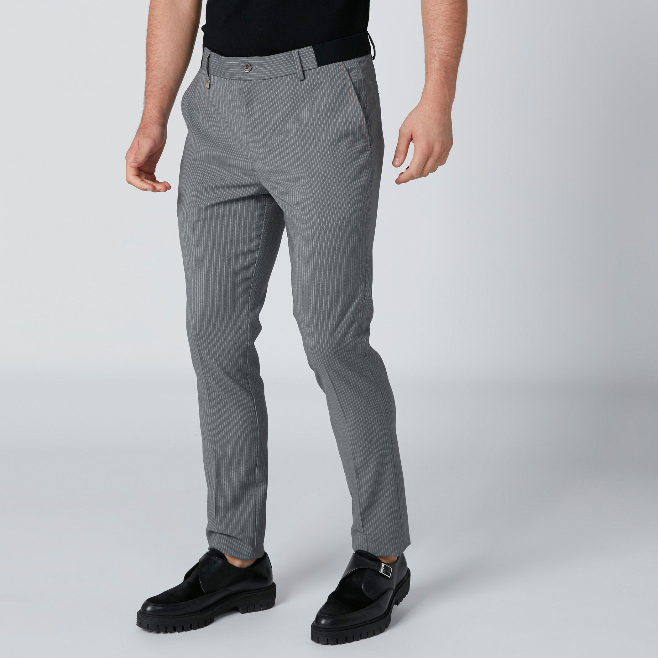 L'Homme Striped Trousers in Slim Fit with Pocket Detail-men-clothing-bottoms-trousersandchinos-trousers-image-3