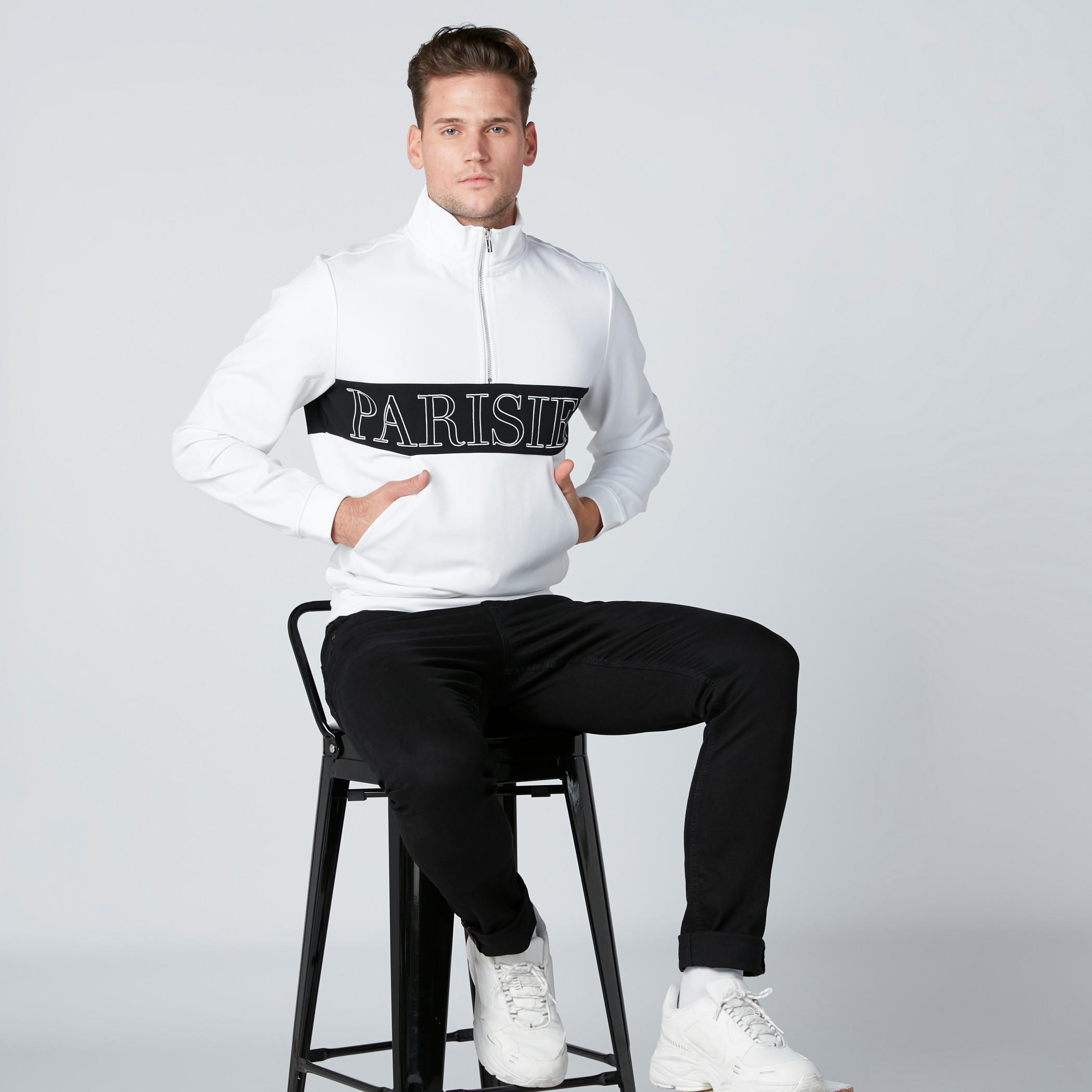 سويت شيرت بأكمام طويلة وجيوب وطبعات من لوم-men-winterwear-hoodiesandsweatshirts-image-3